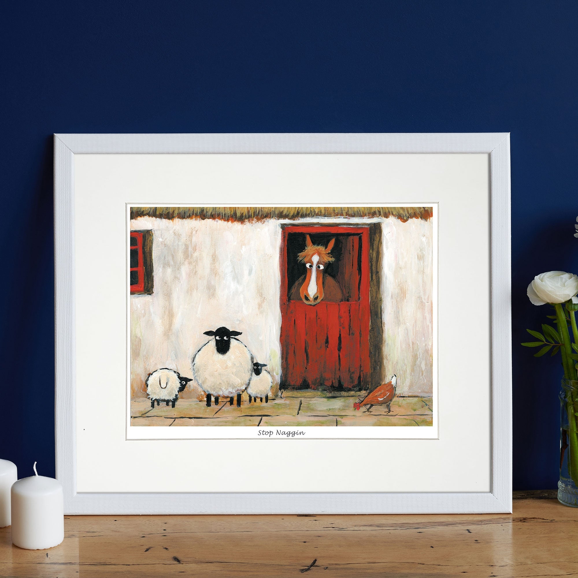 Stop Naggin Mounted Print