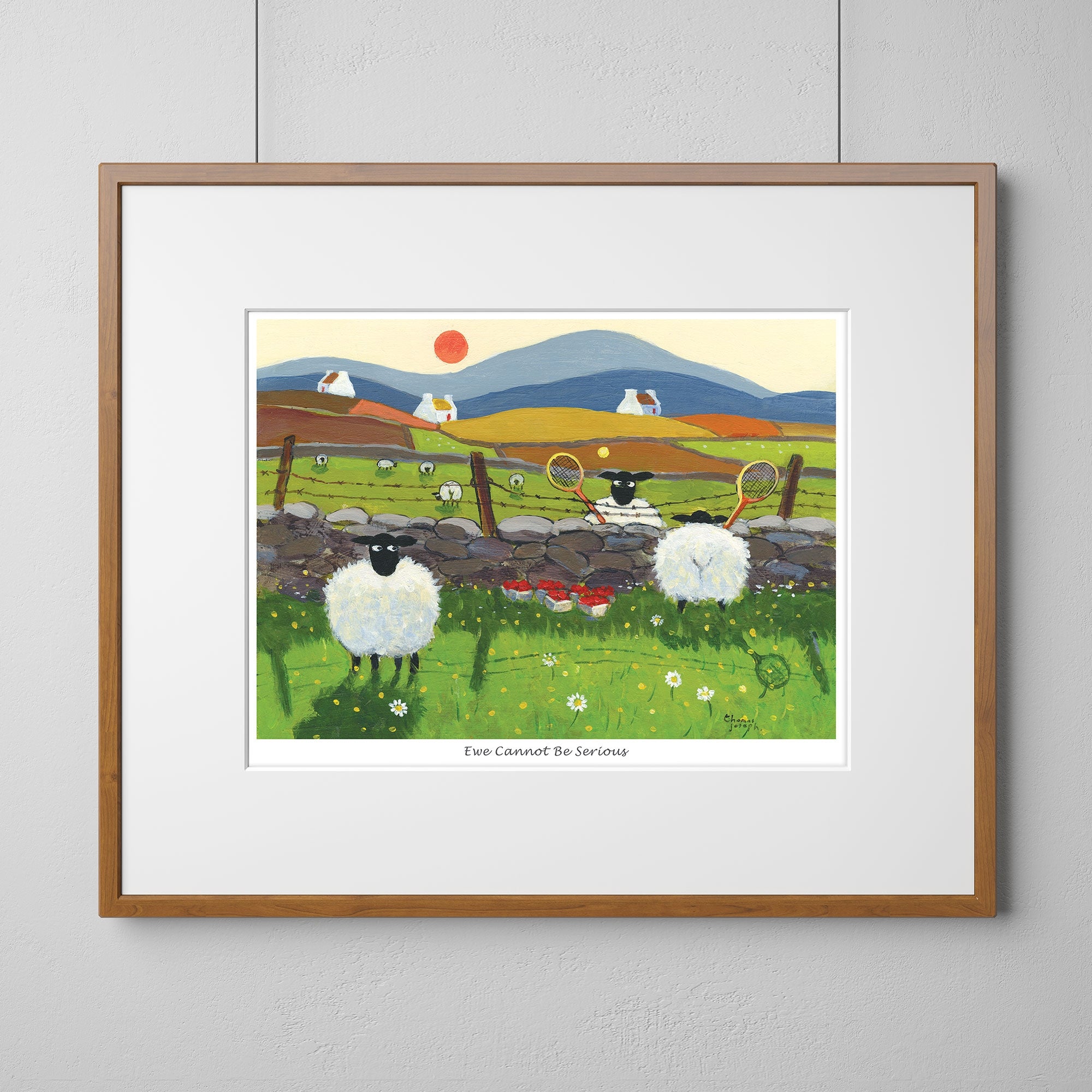 Ewe Cannot Be Serious Mounted Print