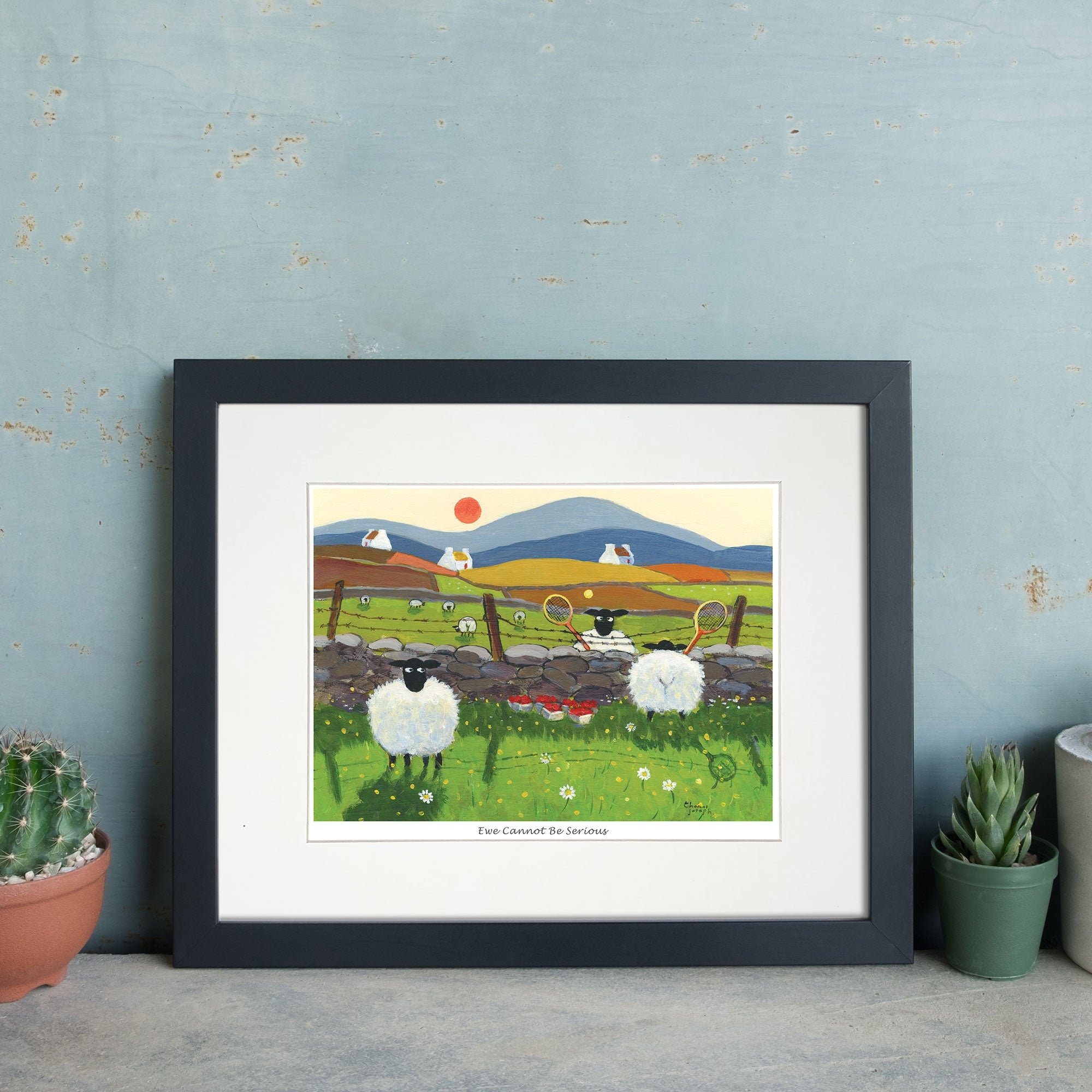 Ewe Cannot Be Serious Mounted Print