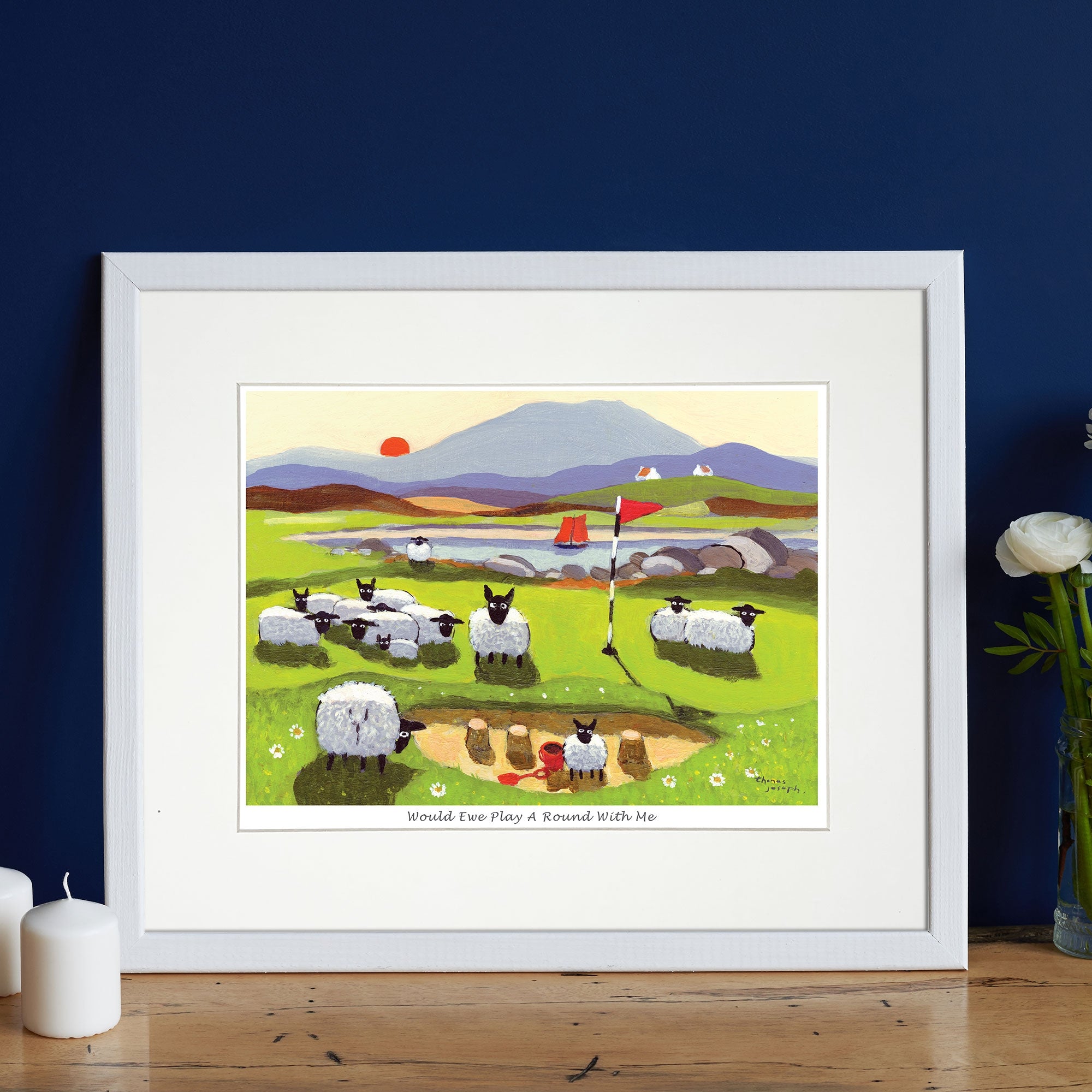 Would Ewe Play Around Mounted Print