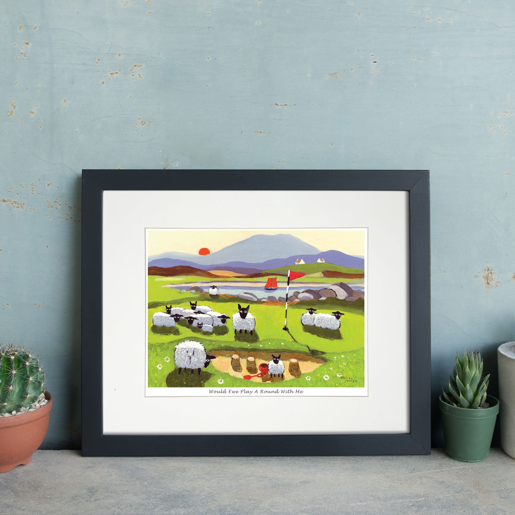 Would Ewe Play Around Mounted Print