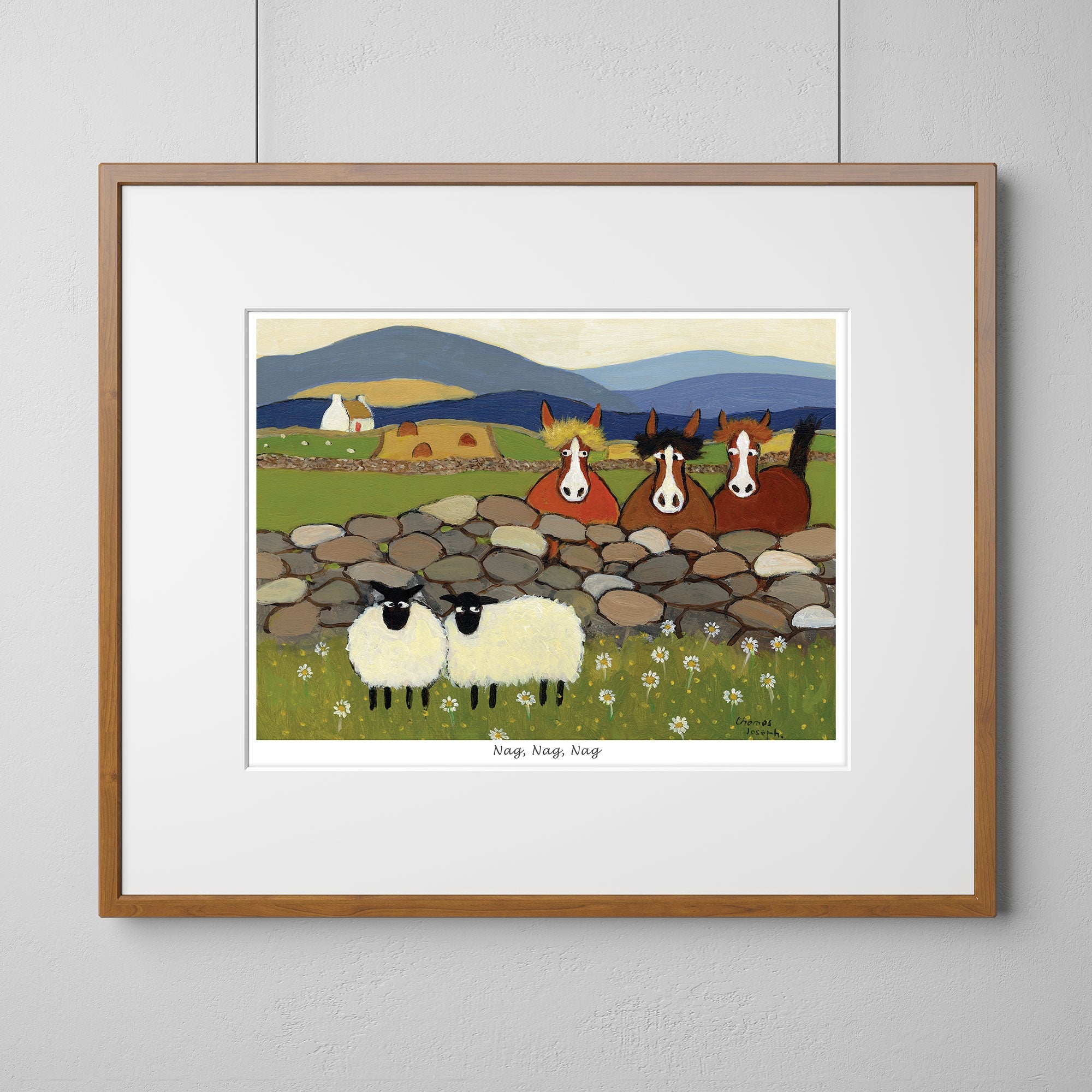Nag, Nag, Nag Mounted Print