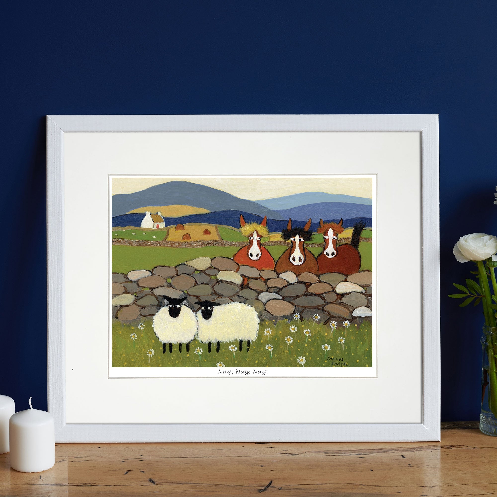 Nag, Nag, Nag Mounted Print