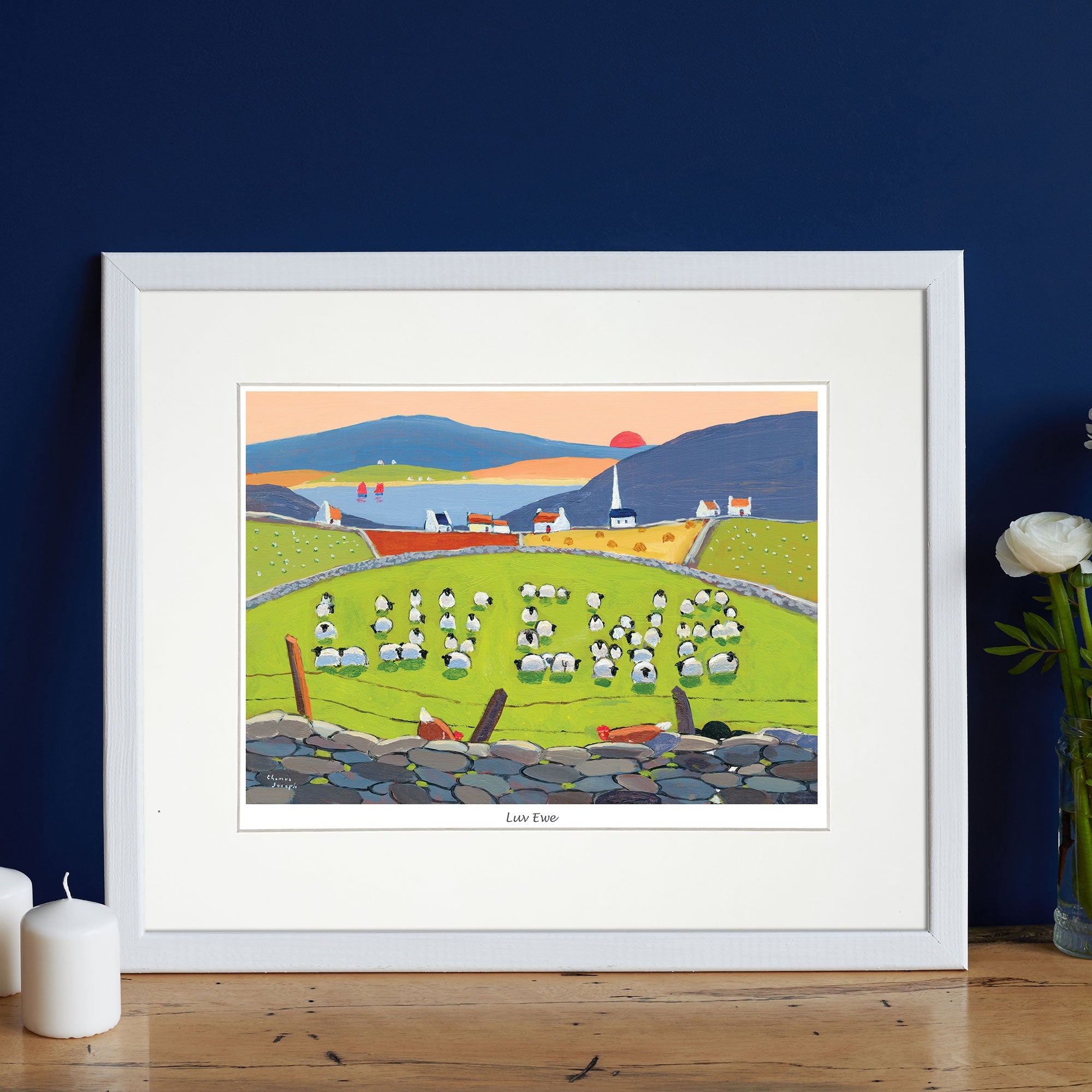 Luv Ewe Mounted Print