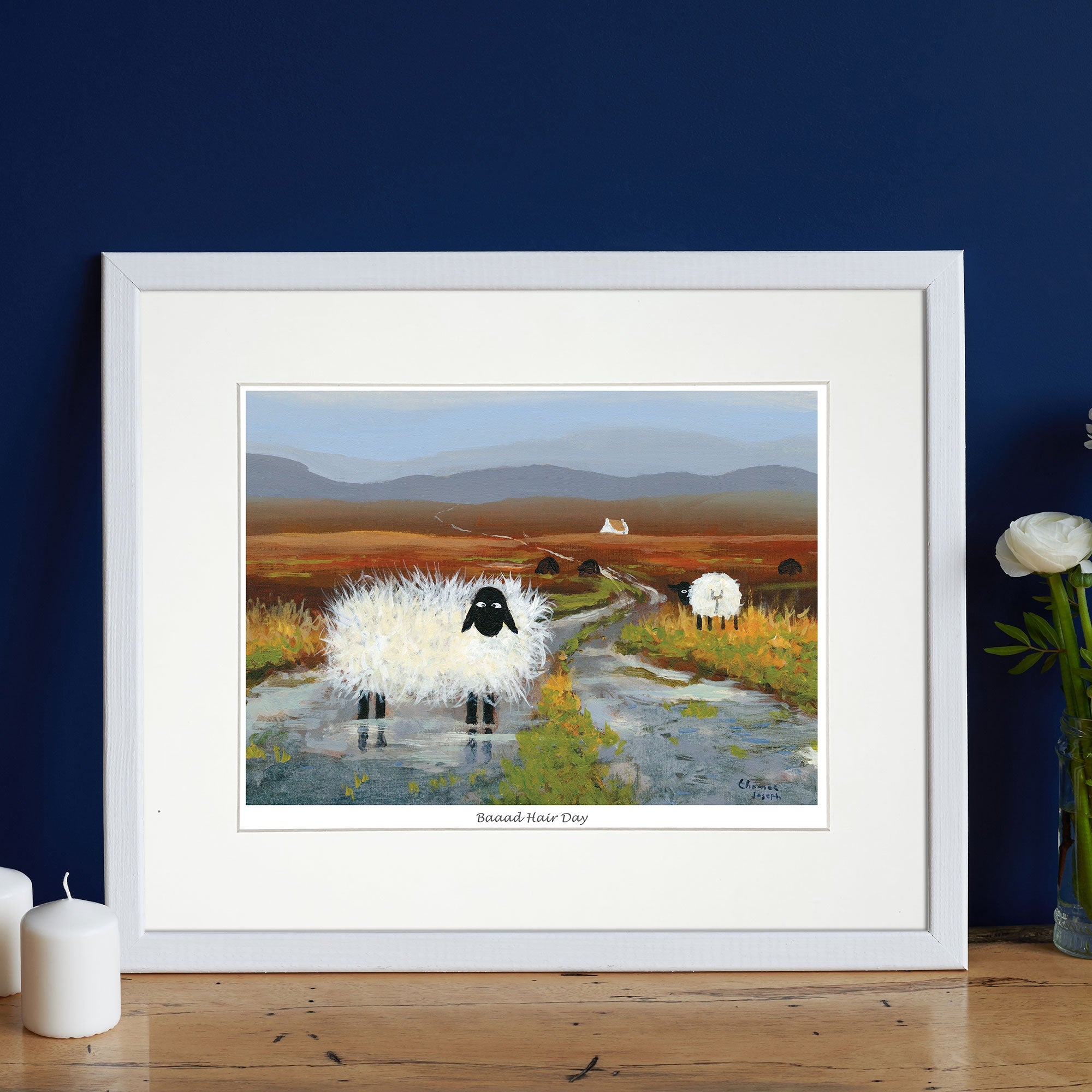 Baaad Hair Day Mounted Print