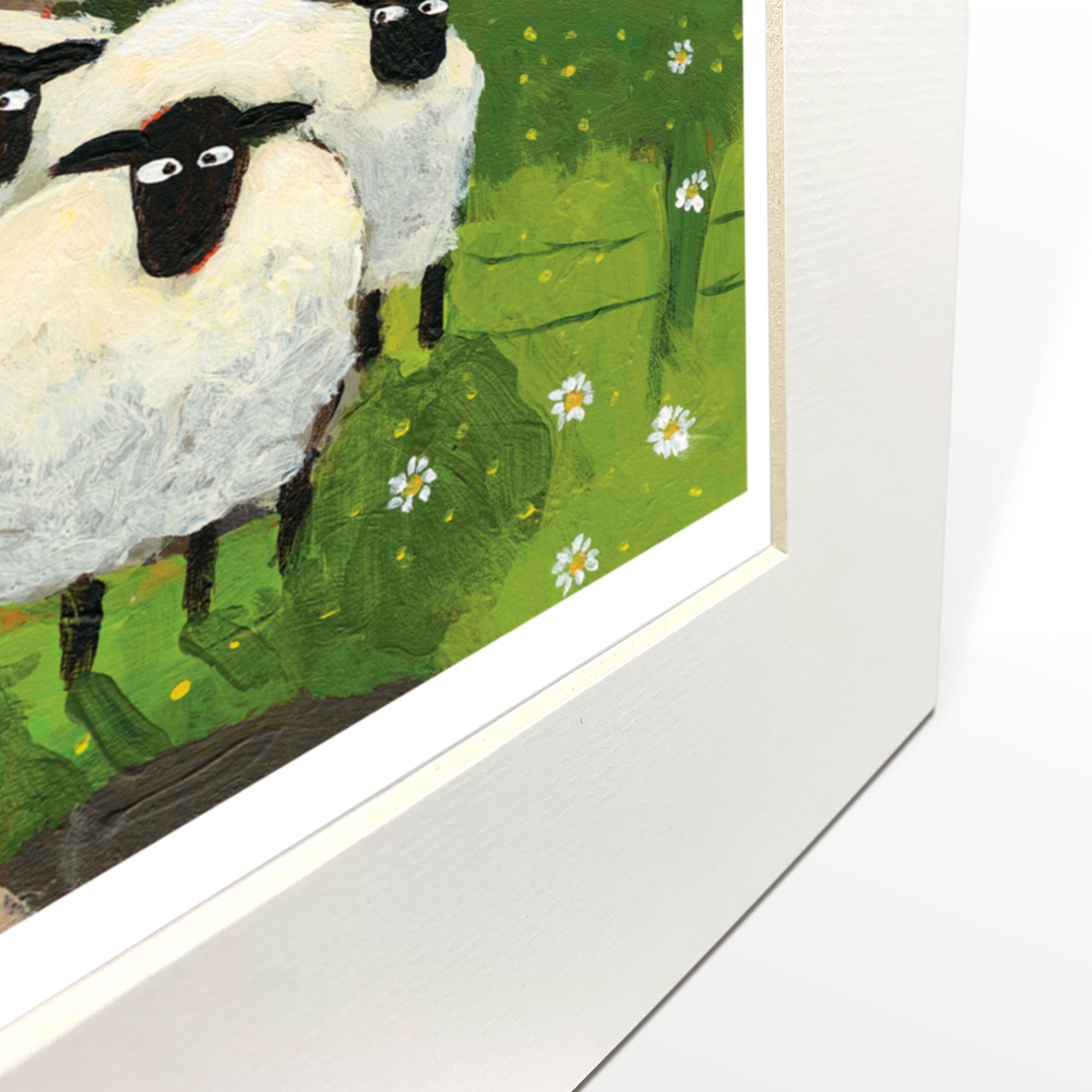 Sorry Ewe're Leaving Mounted Print