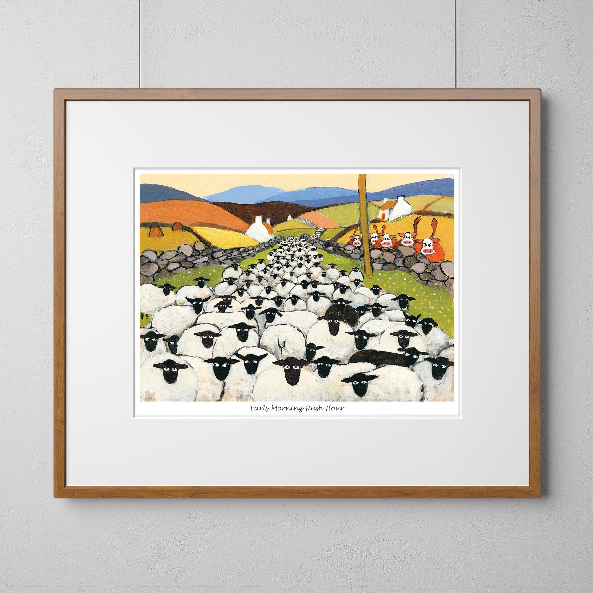 Early Morning Rush Hour Mounted Print