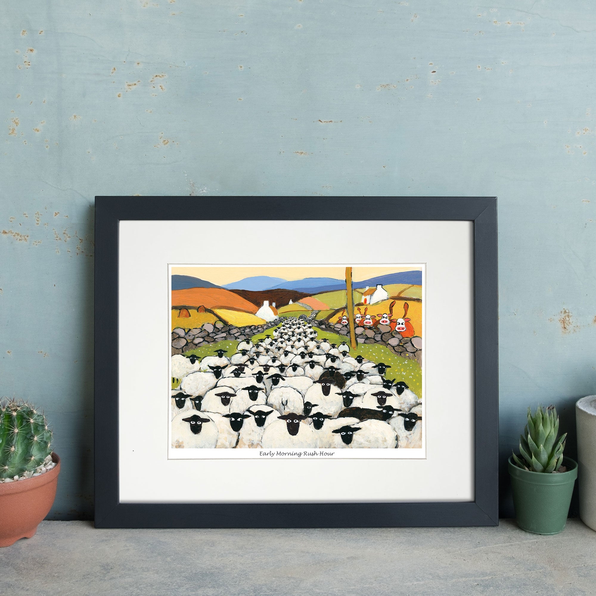 Early Morning Rush Hour Mounted Print