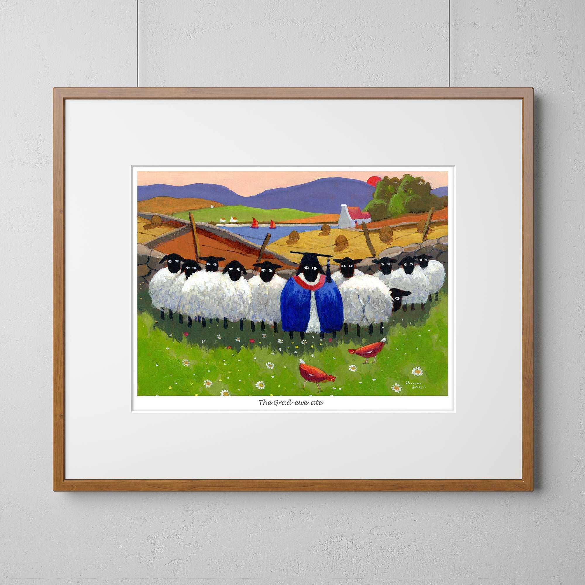 The Grad-Ewe-Ate Mounted Print