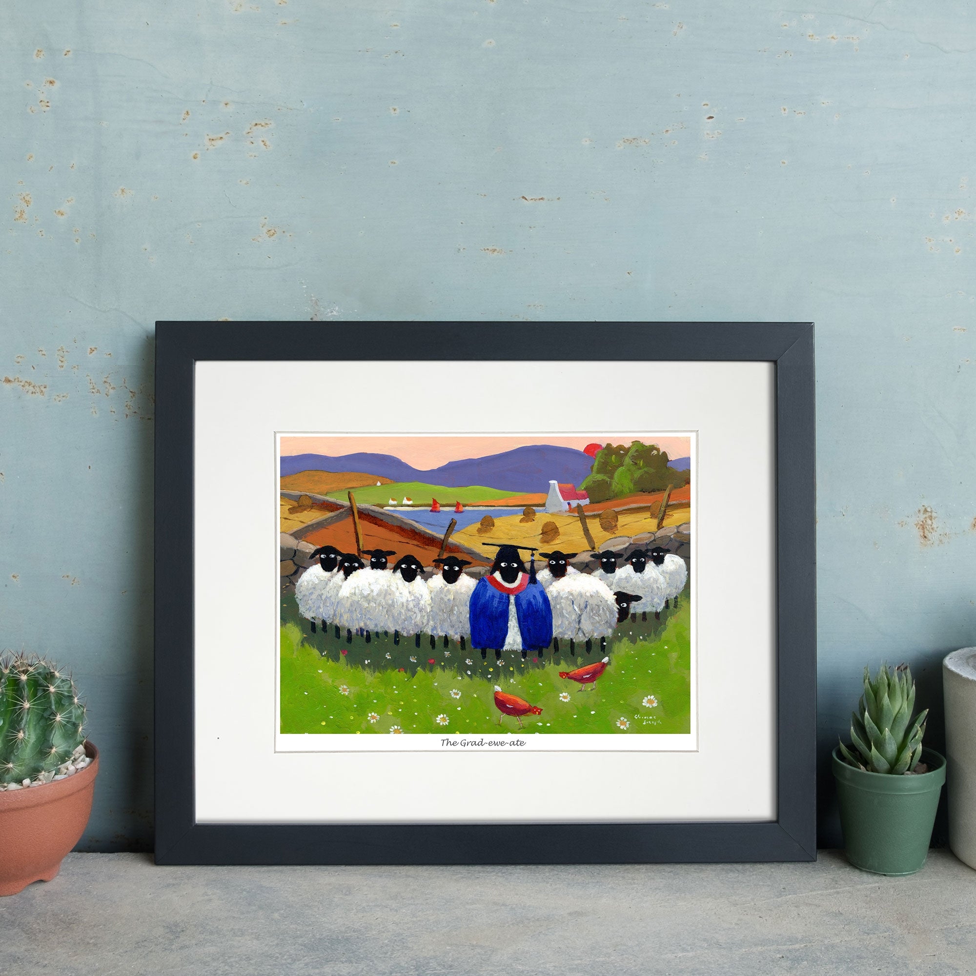 The Grad-Ewe-Ate Mounted Print