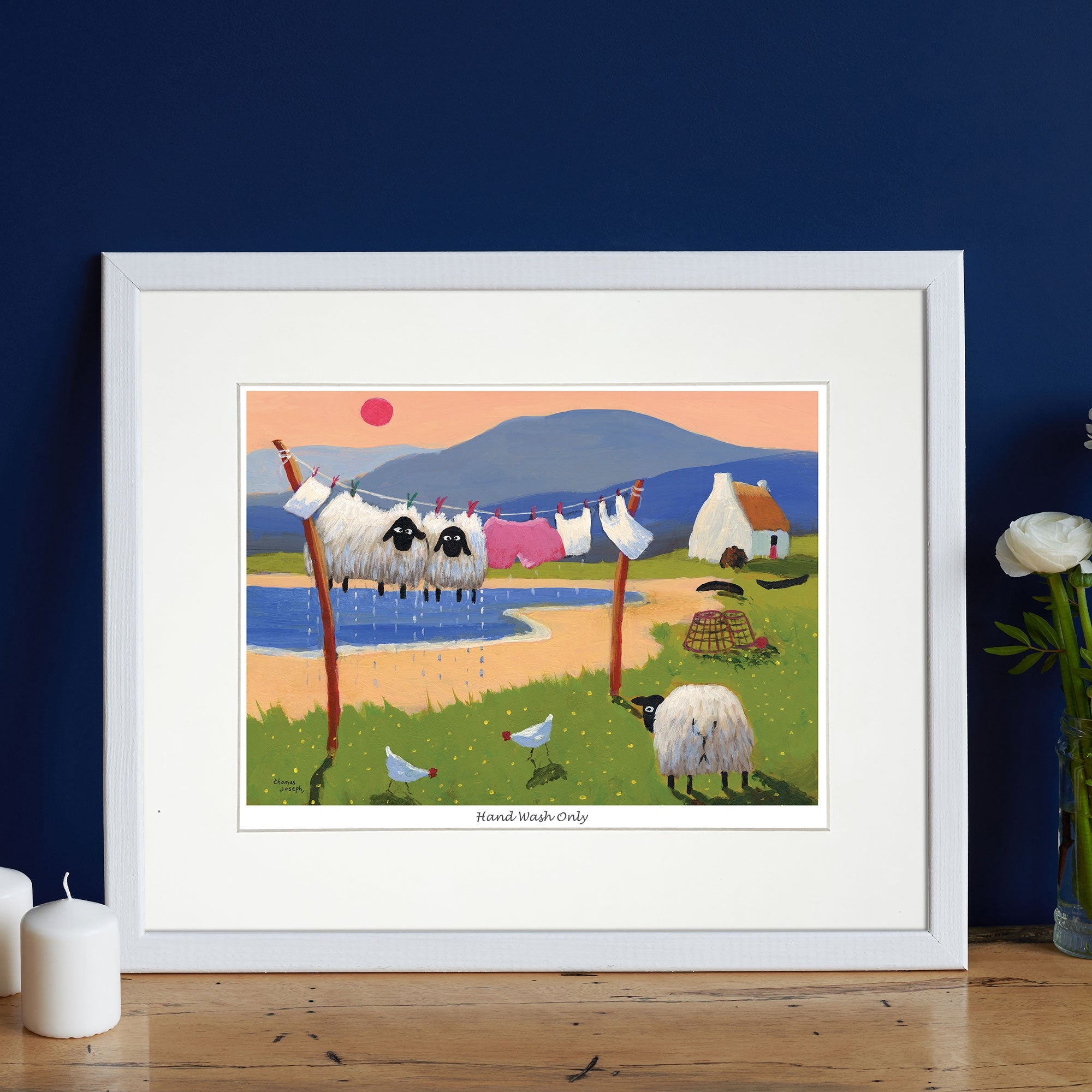 Hand Wash Only Mounted Print