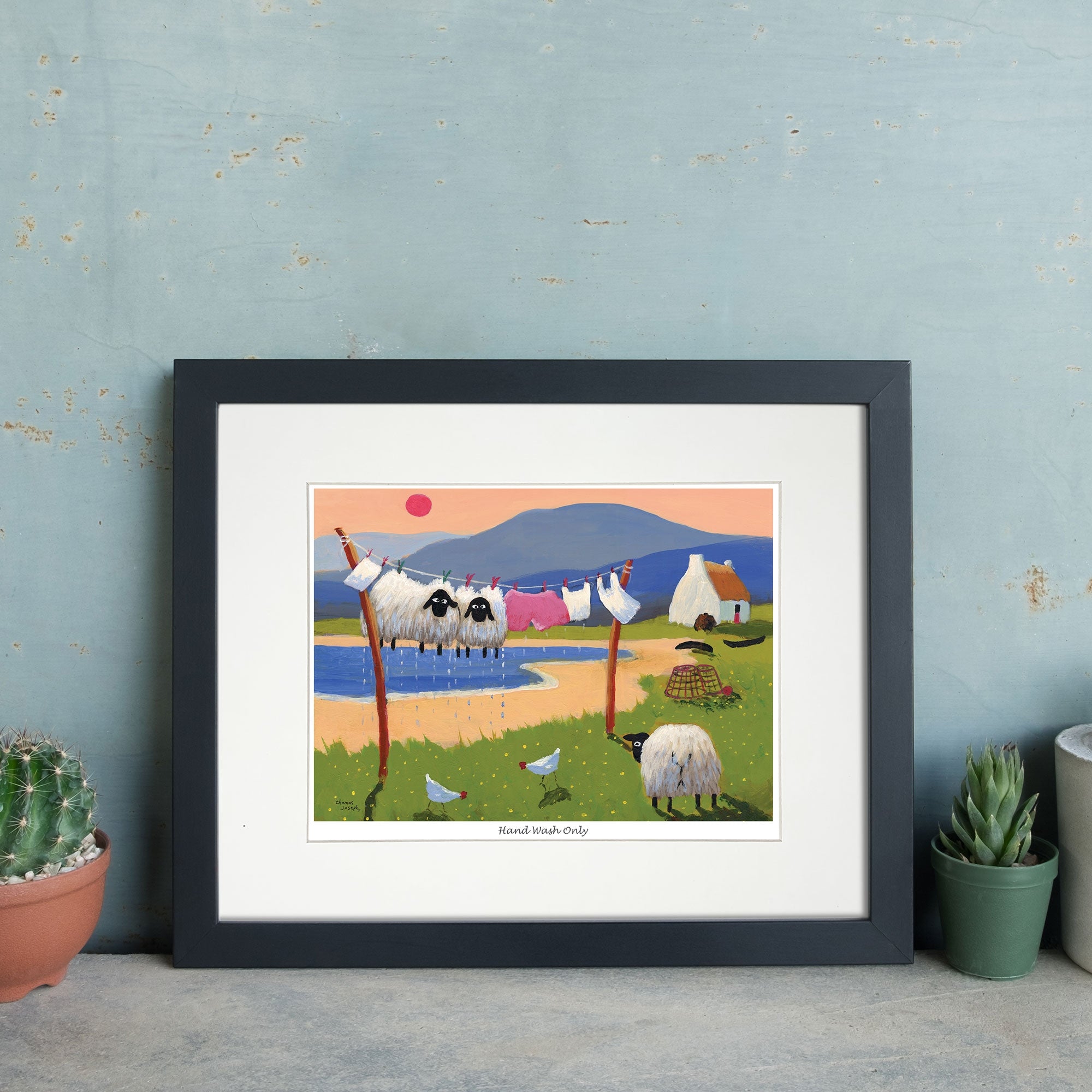 Hand Wash Only Mounted Print