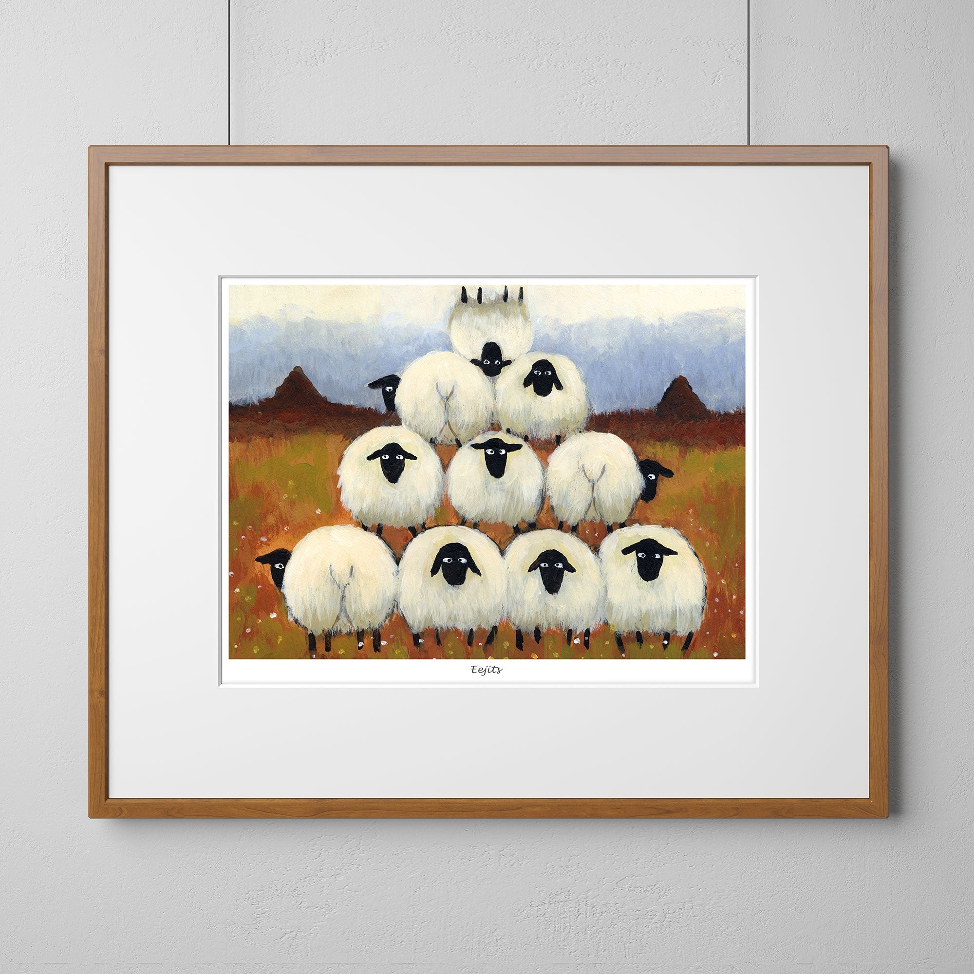 Eejits Mounted Print