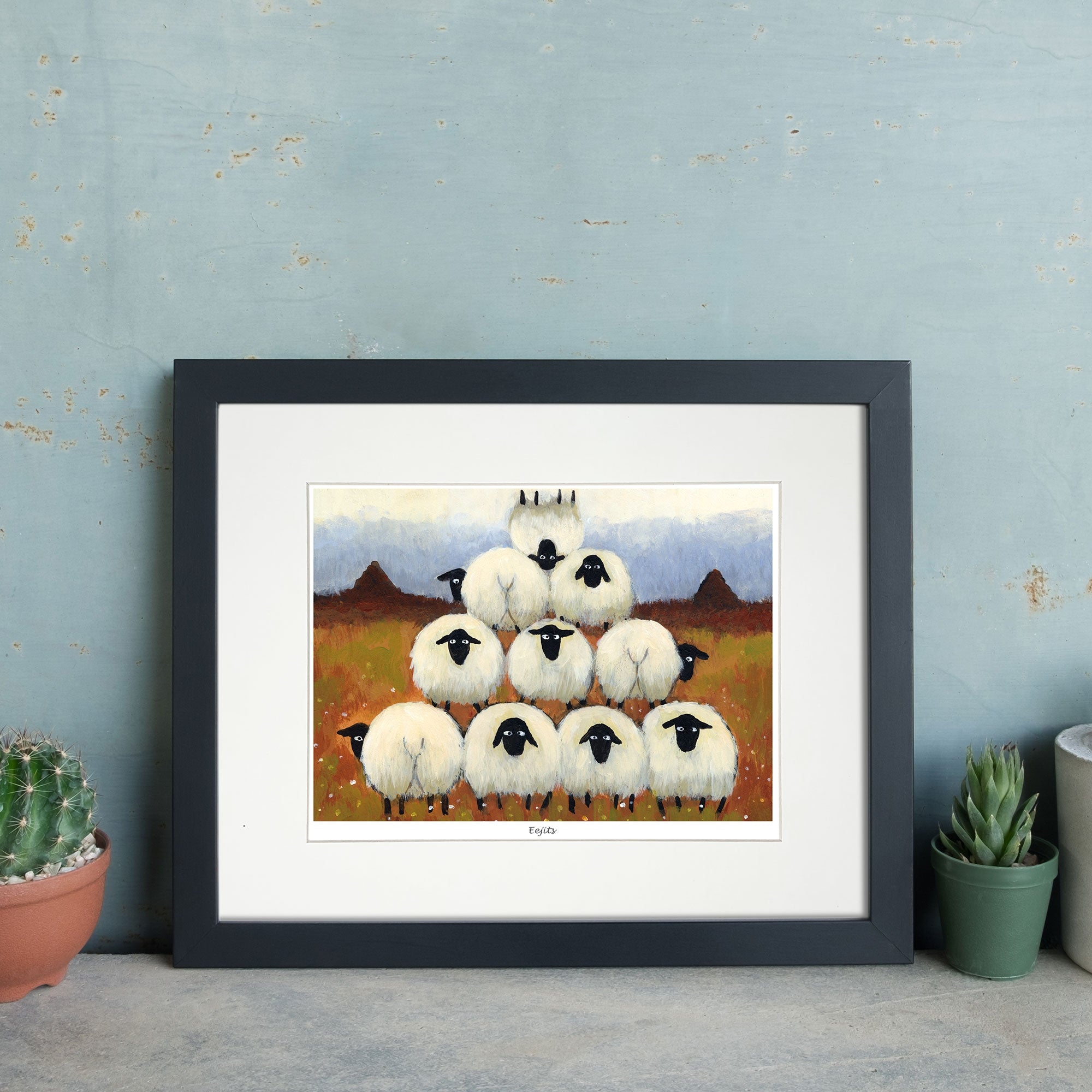 Eejits Mounted Print