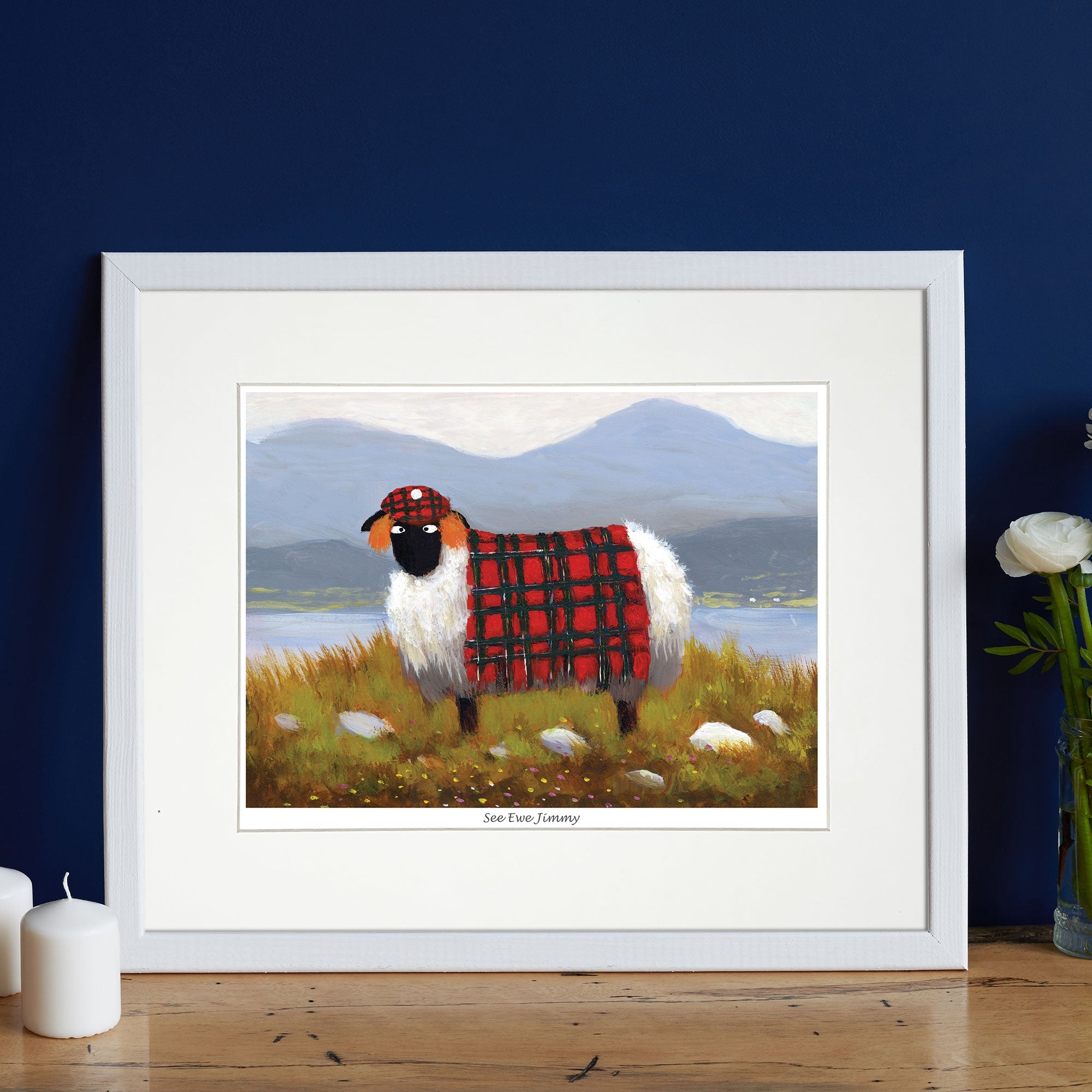 See Ewe Jimmy Mounted Print