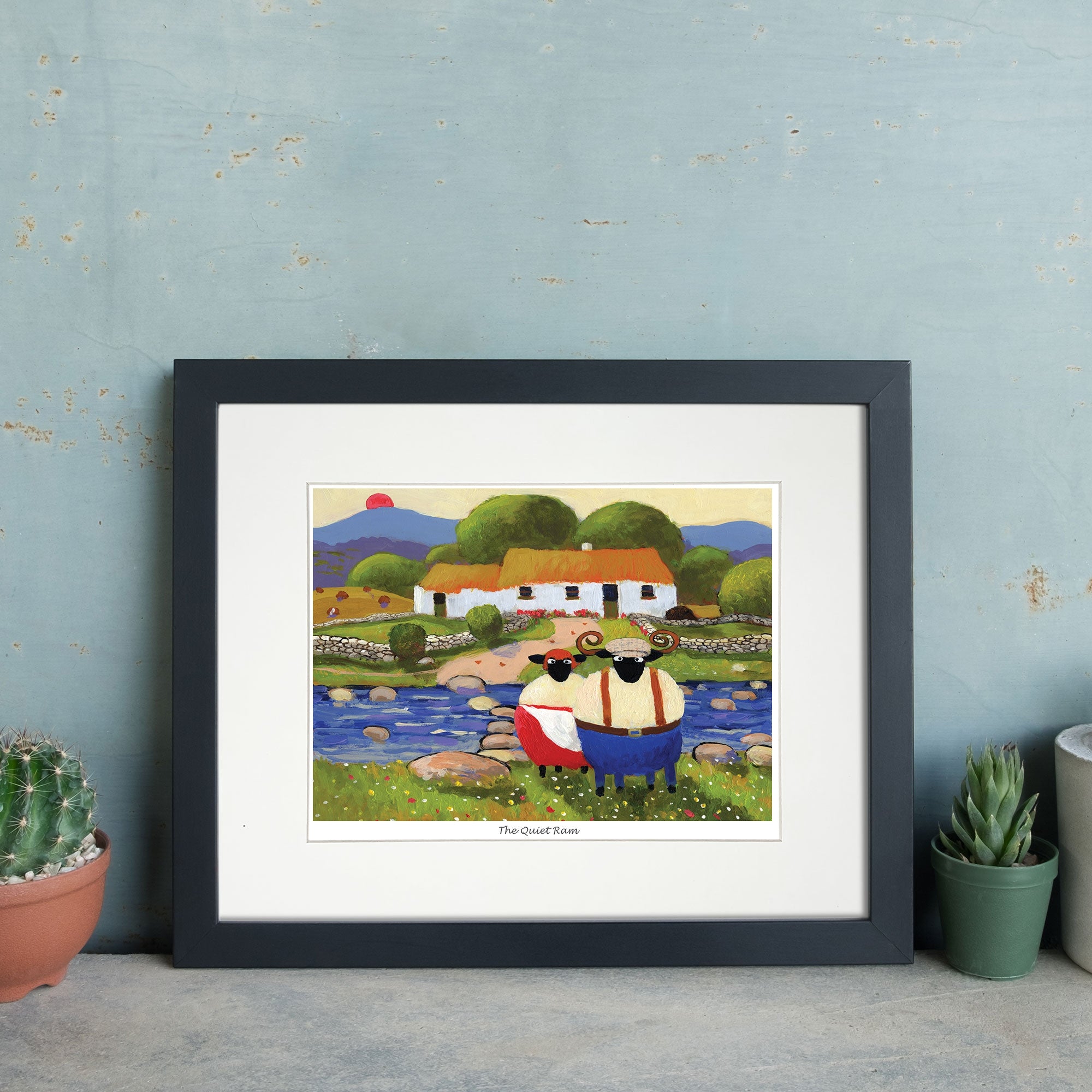 The Quiet Ram Mounted Print
