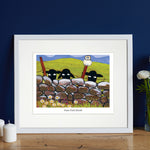 Ewe Owl Hoot Mounted Print