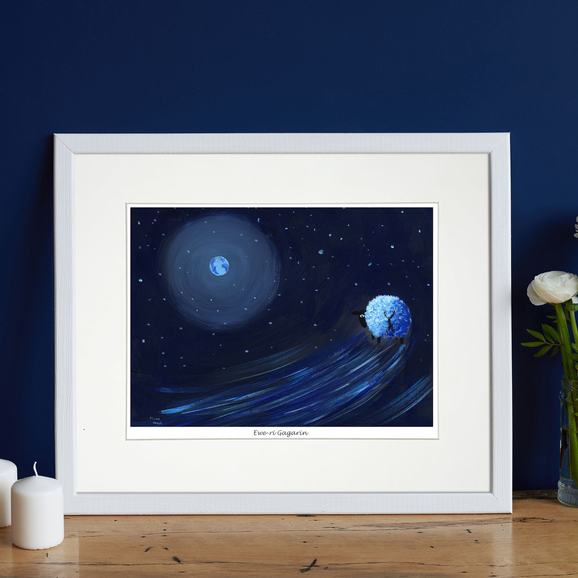 Ewe-Ri Gagarin Mounted Print