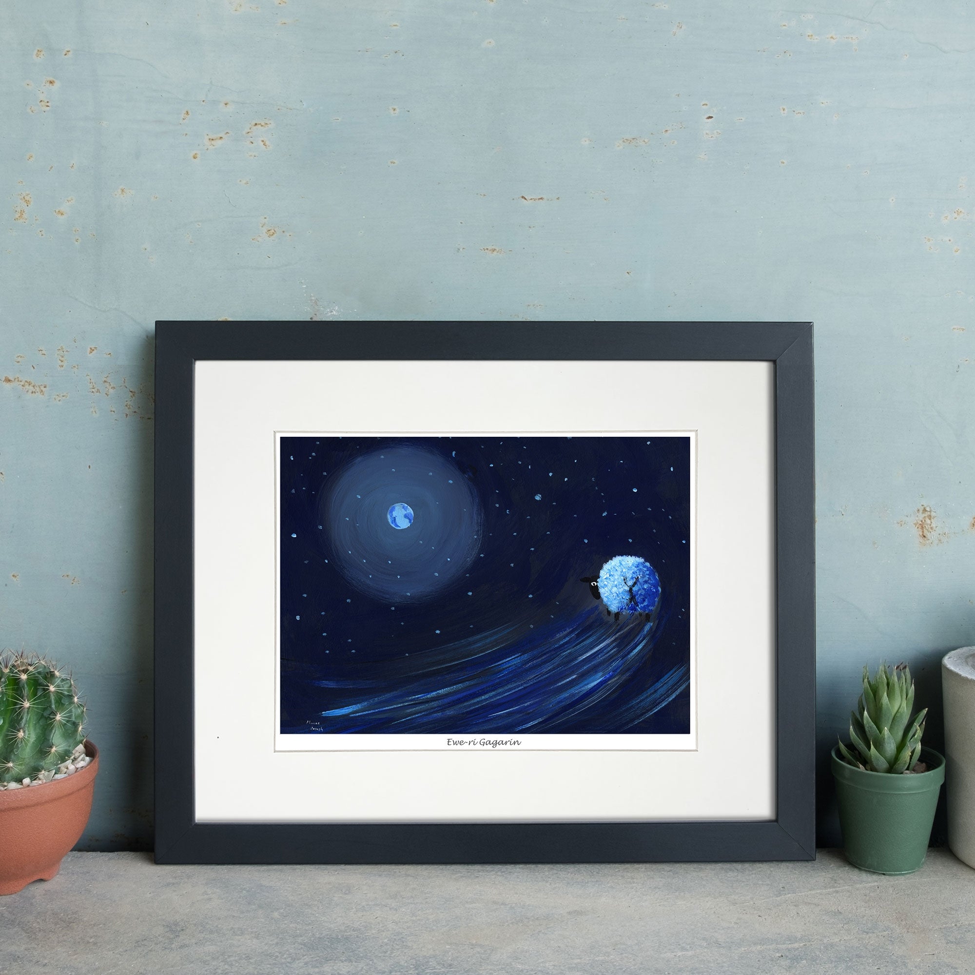 Ewe-Ri Gagarin Mounted Print