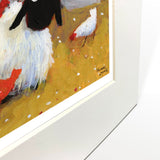 Hen Party Mounted Print