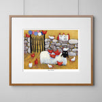 Hen Party Mounted Print