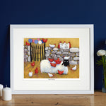 Hen Party Mounted Print