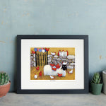 Hen Party Mounted Print