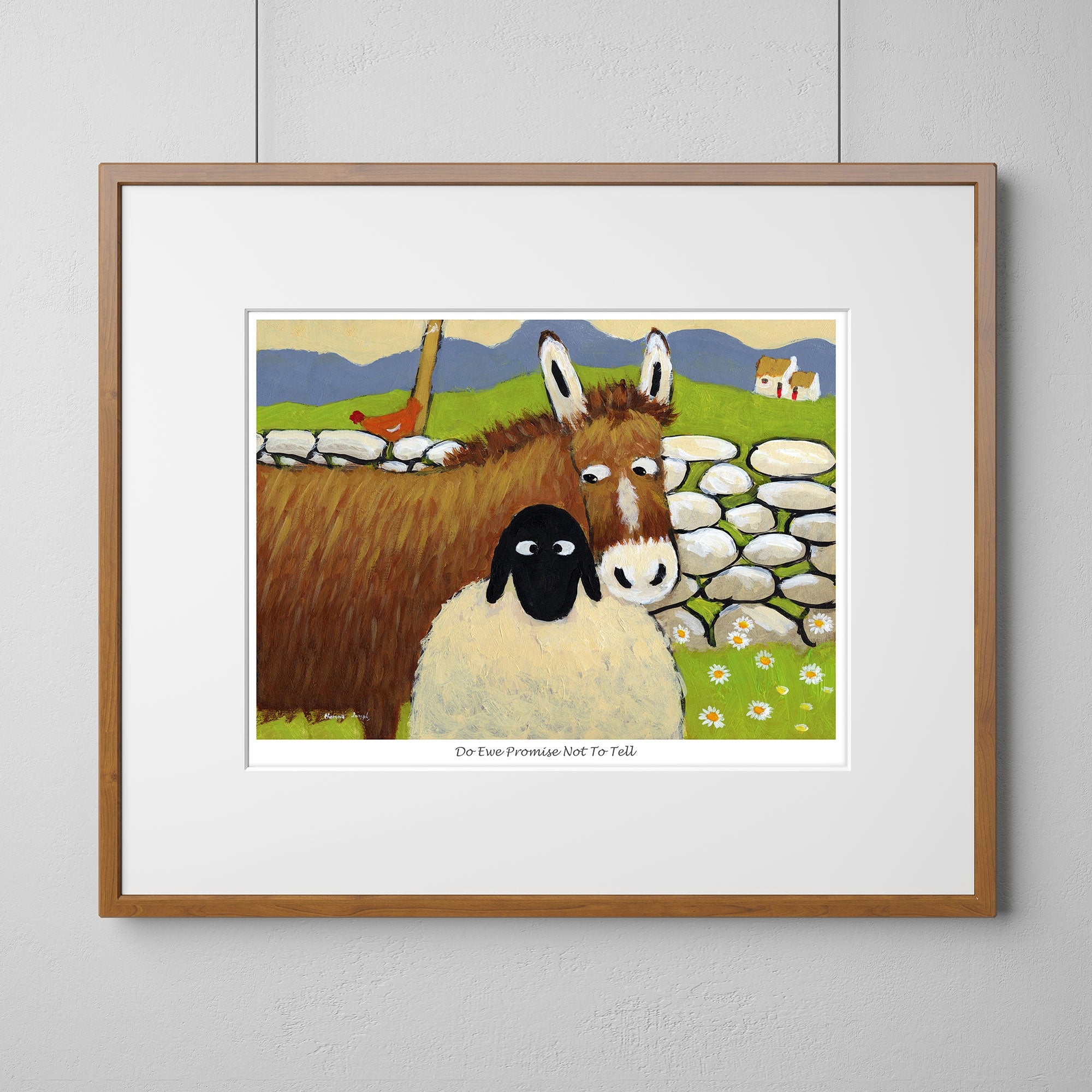 Do Ewe Promise Not To Tell Mounted Print
