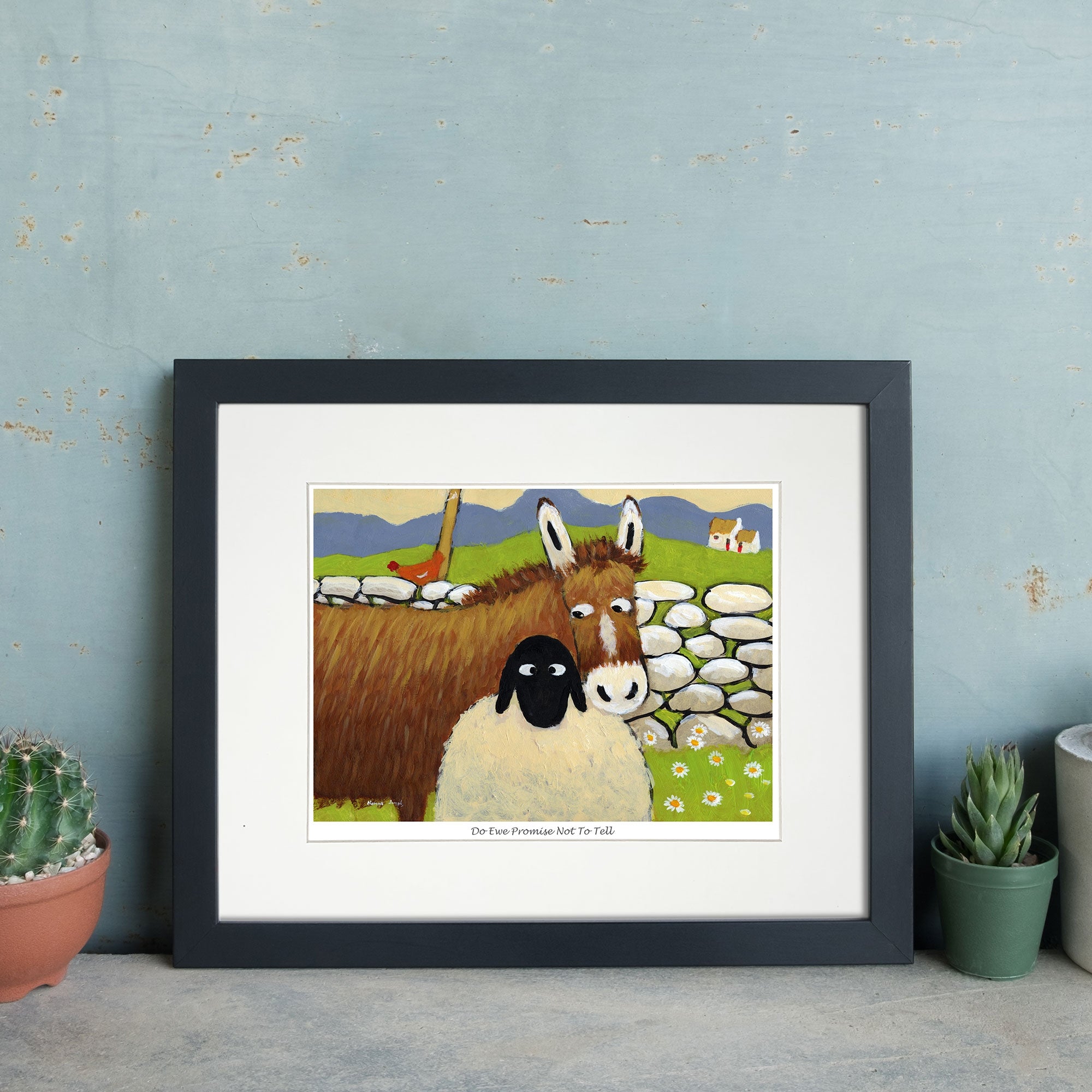 Do Ewe Promise Not To Tell Mounted Print