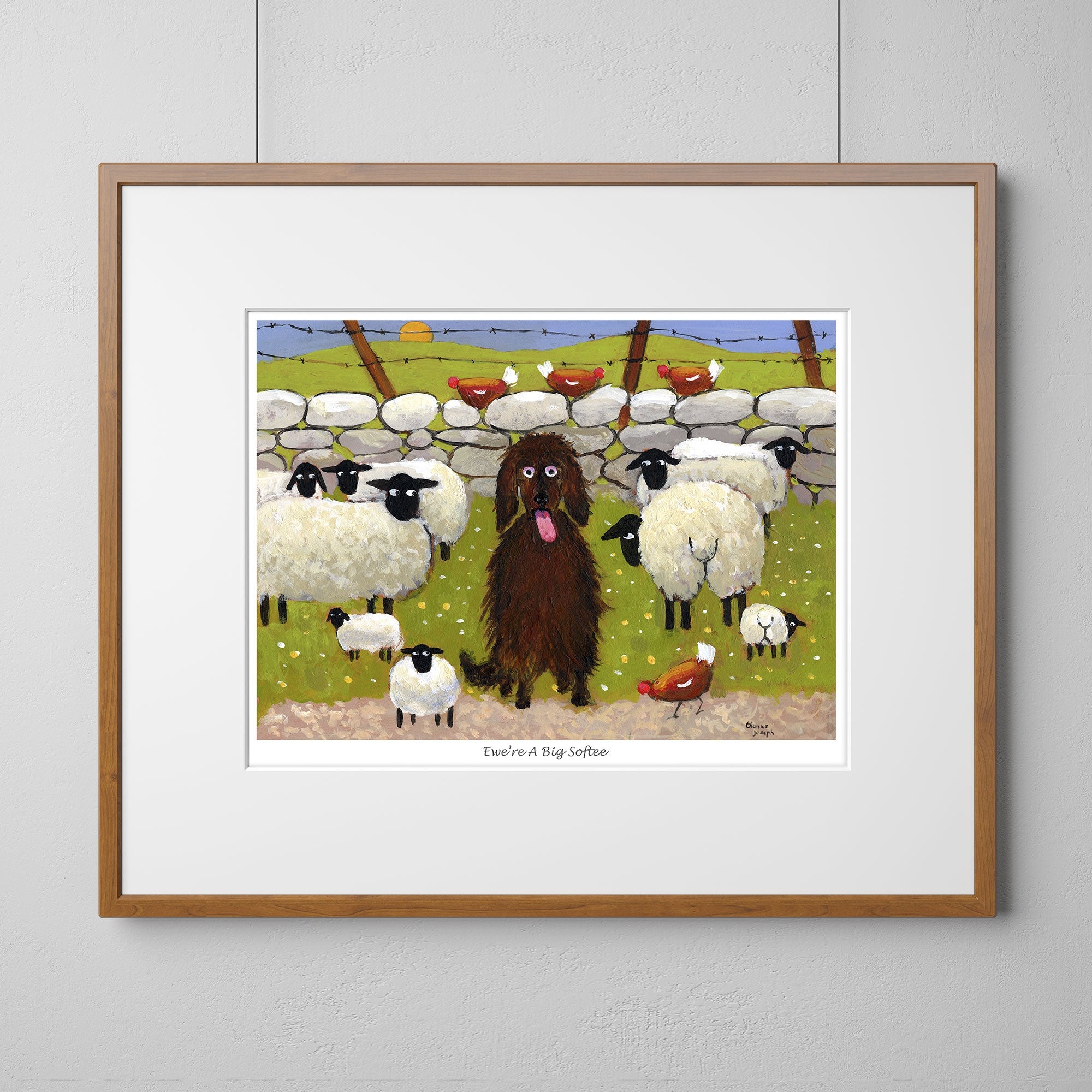 Ewe're A Big Softee Mounted Print