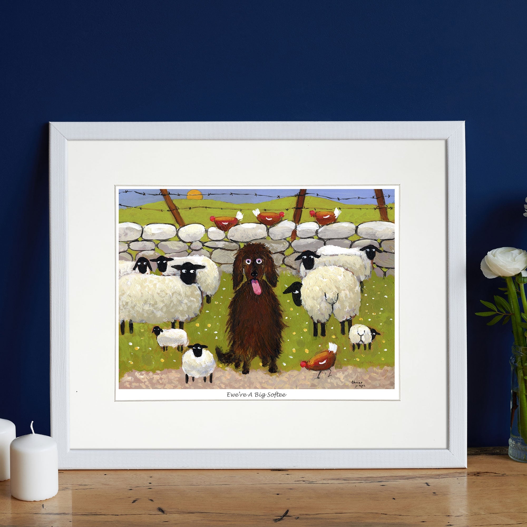 Ewe're A Big Softee Mounted Print