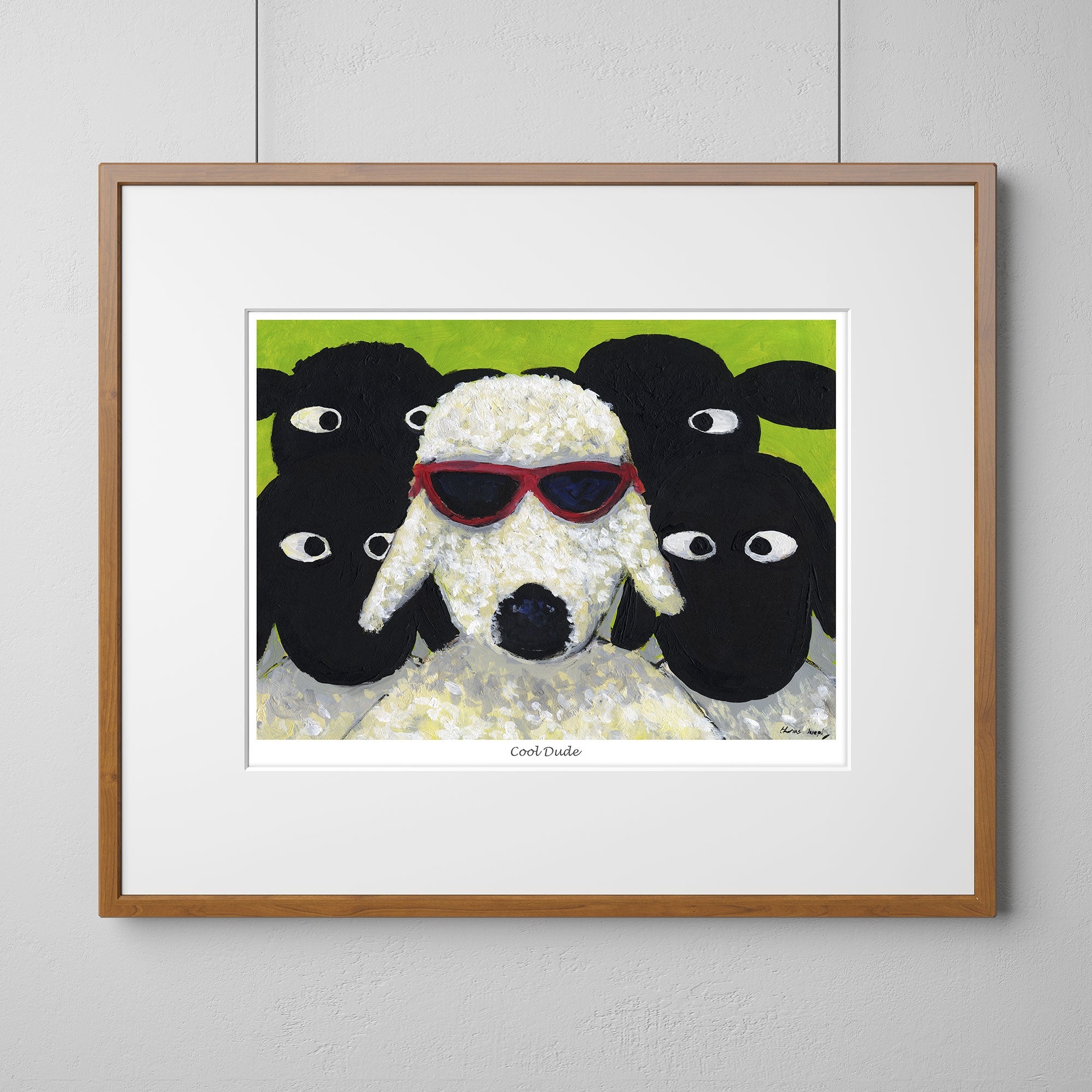 Ewe're A Cool Dude Mounted Print