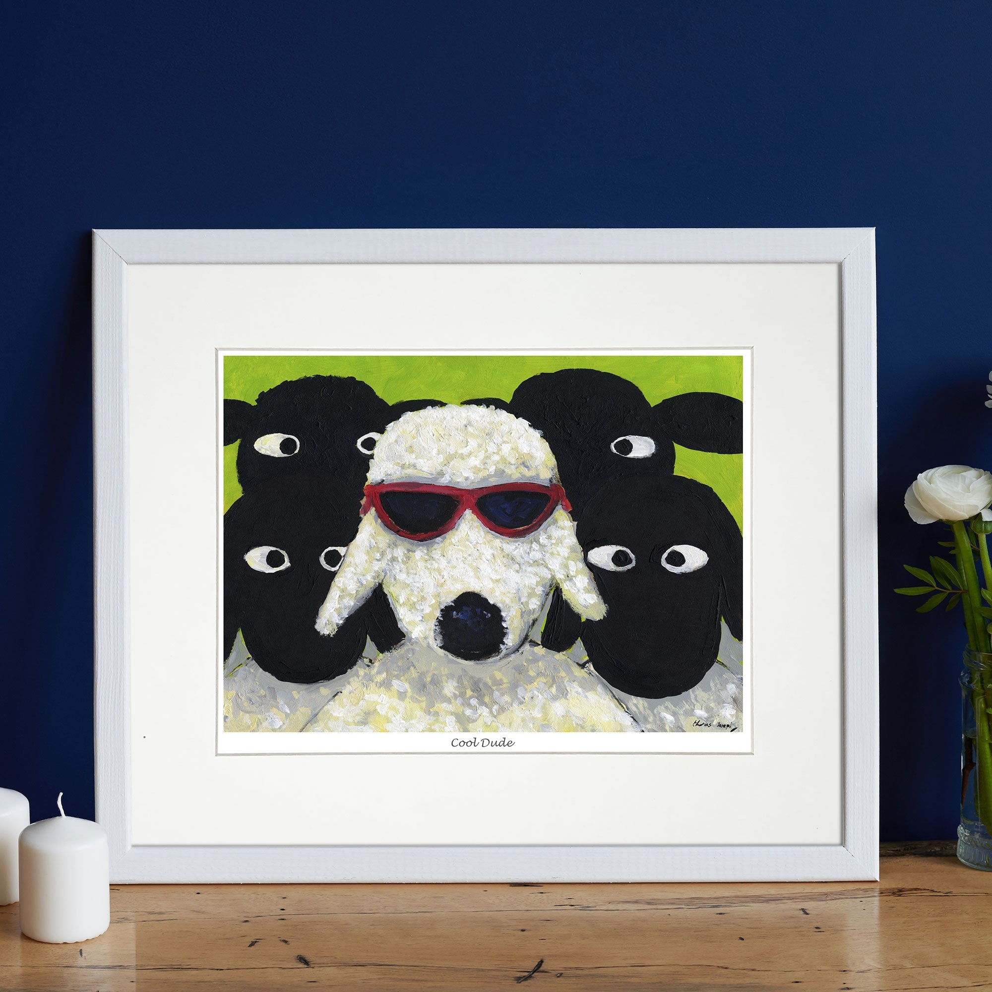 Ewe're A Cool Dude Mounted Print