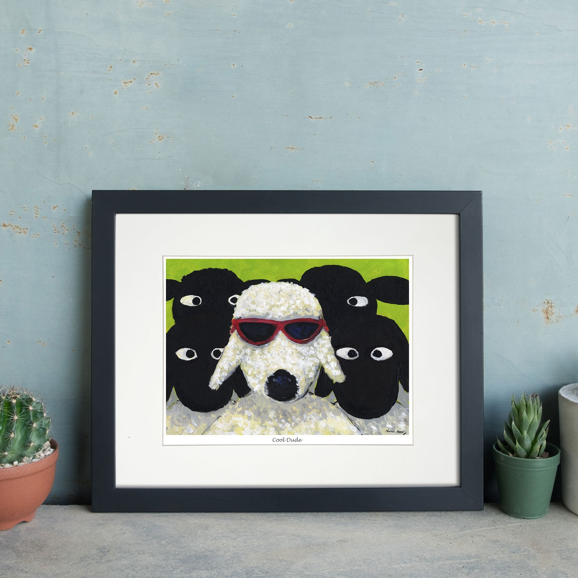Ewe're A Cool Dude Mounted Print