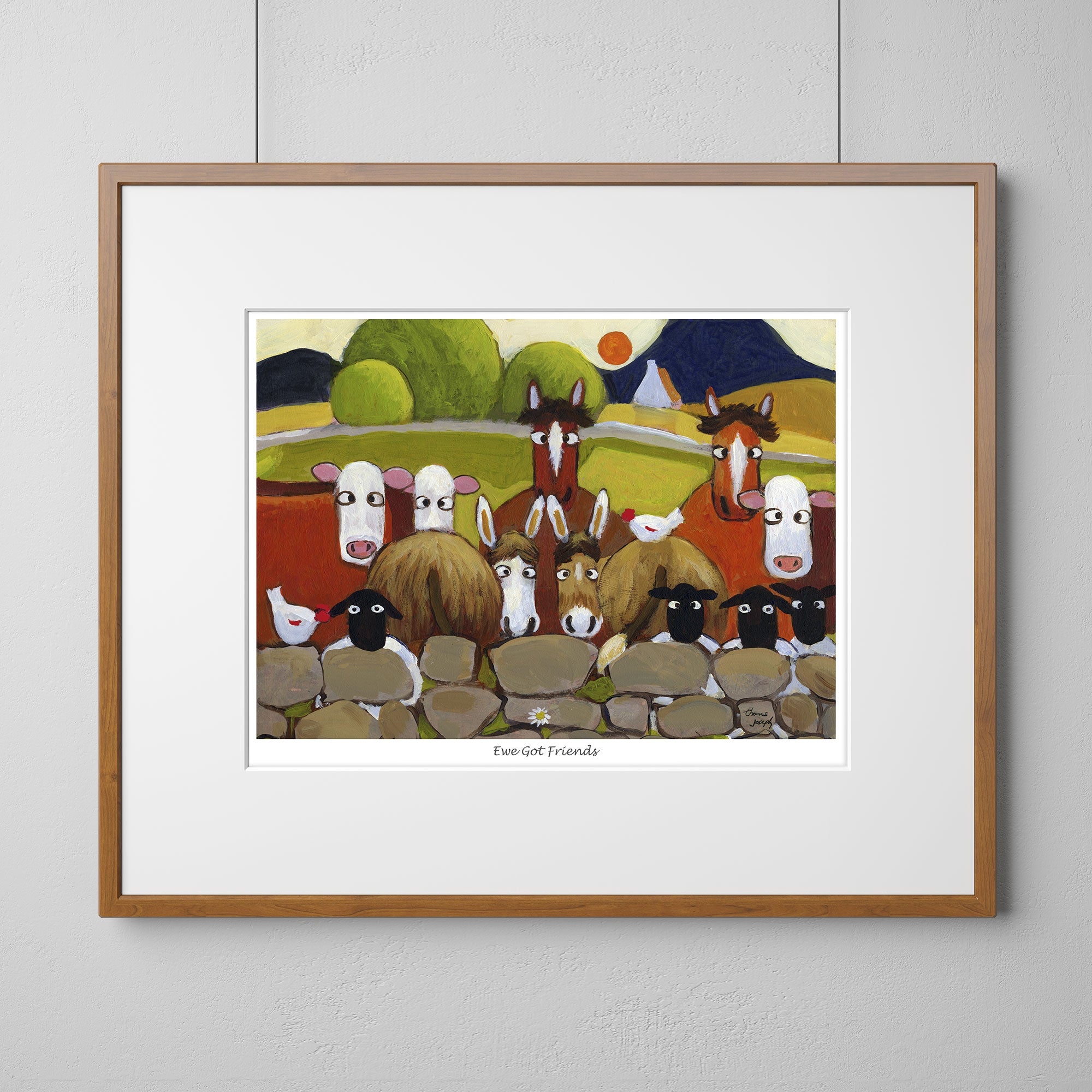 Ewe Got Friends Mounted Print