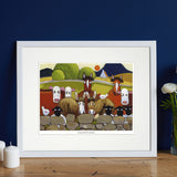 Ewe Got Friends Mounted Print