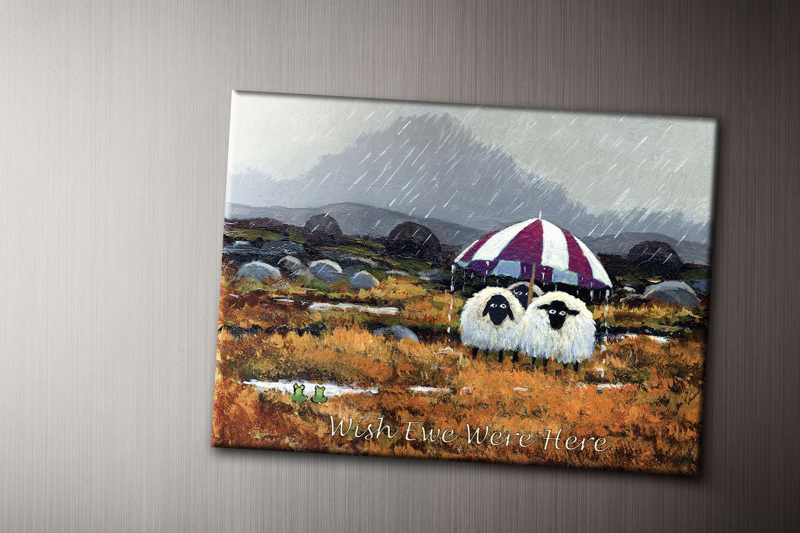 Wish Ewe Were Here Fridge Magnet