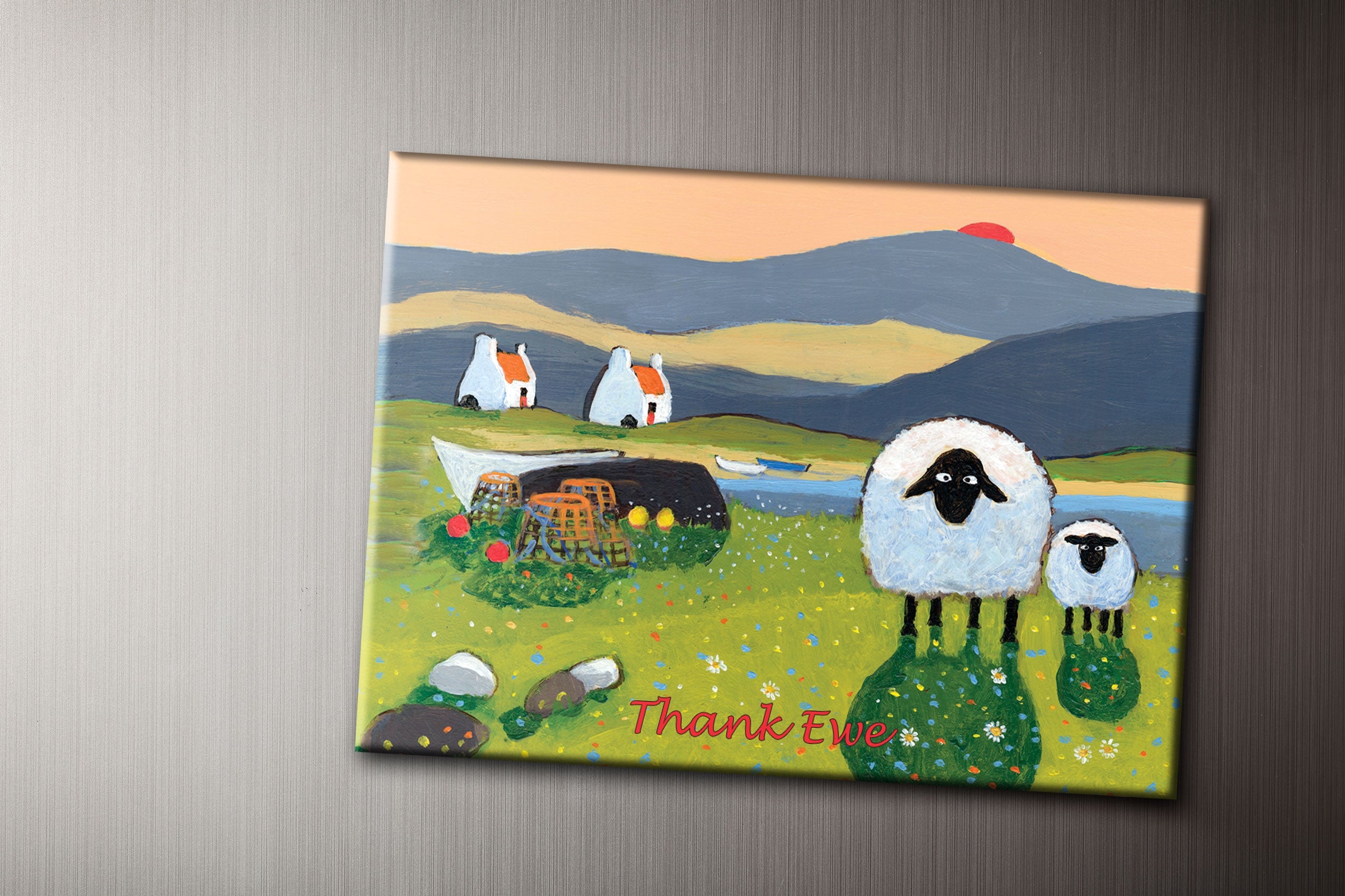 Thank Ewe Fridge Magnet