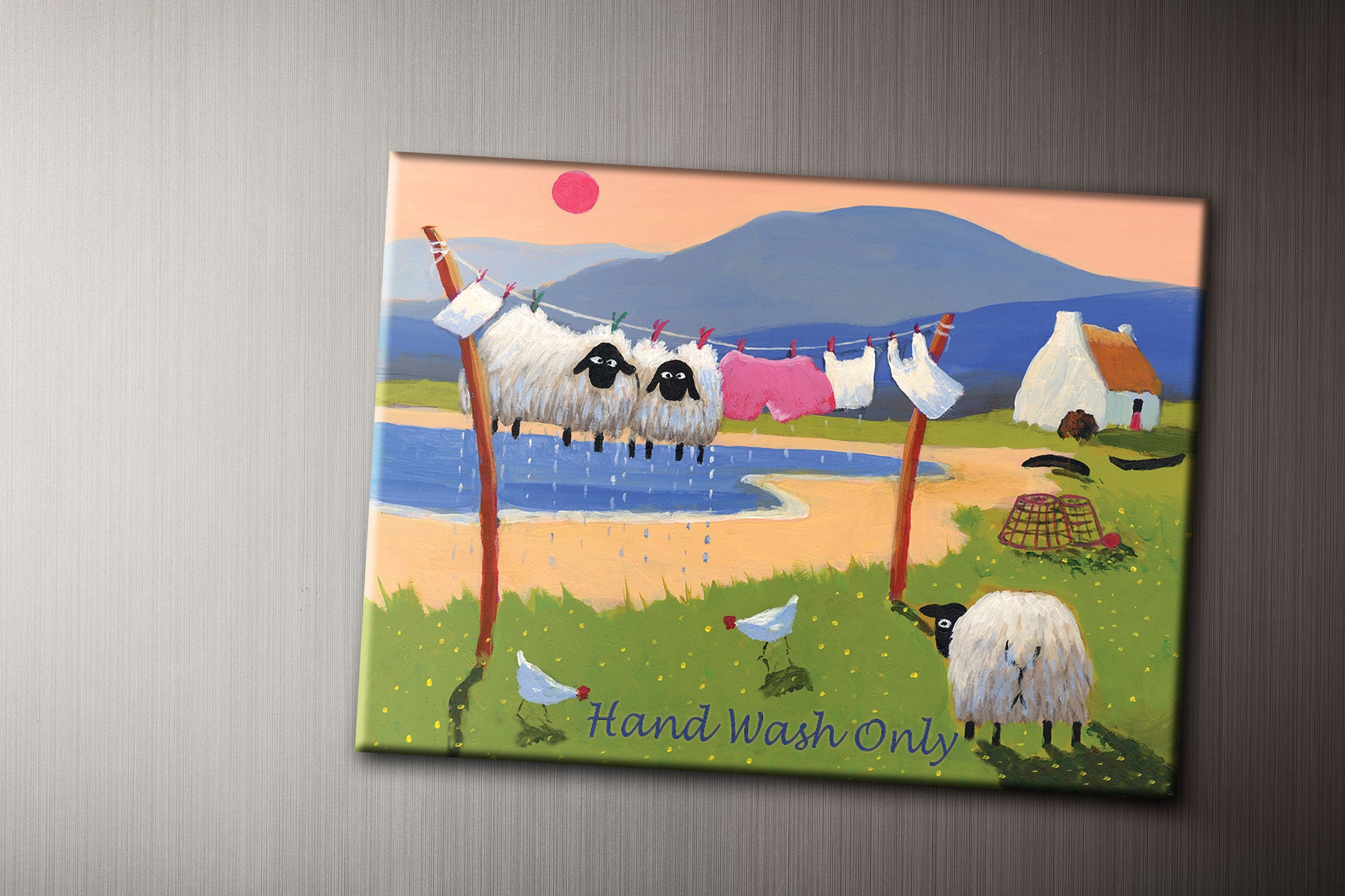 Hand Wash Only Fridge Magnet