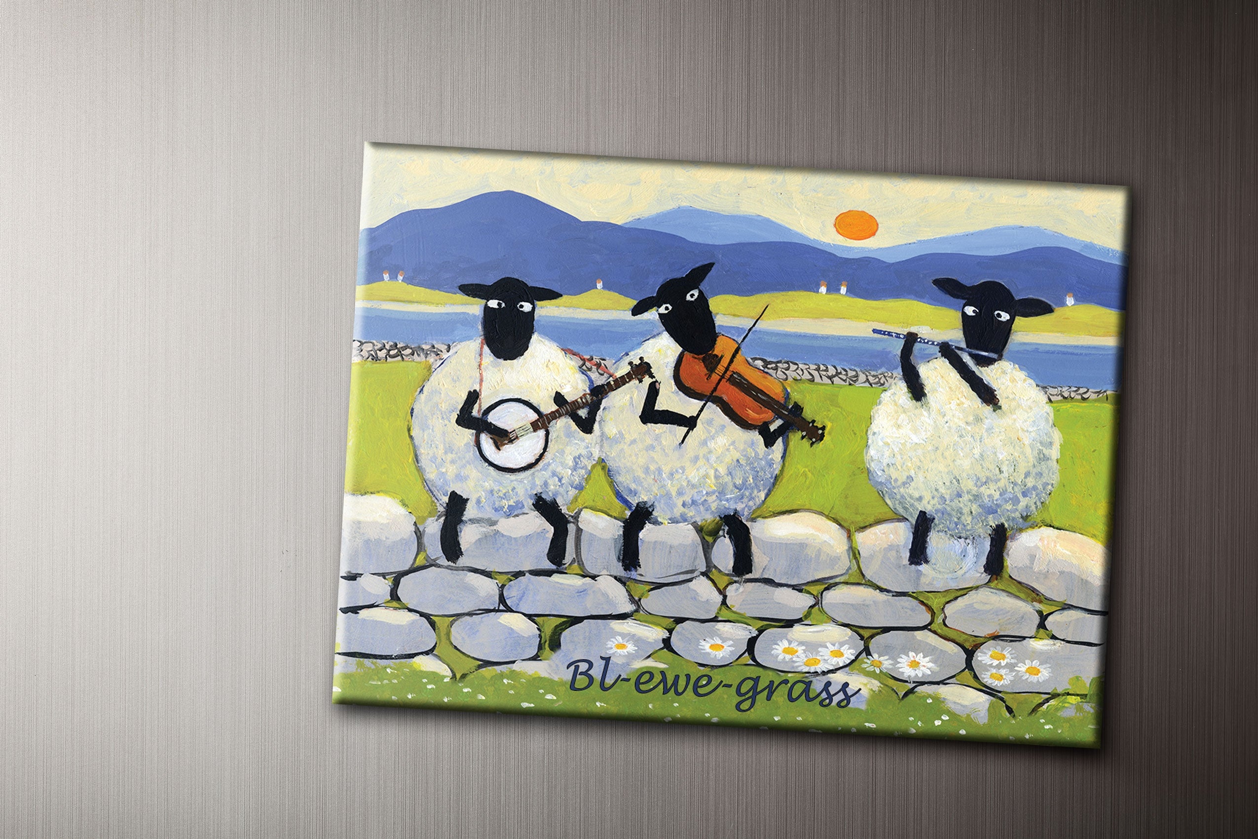 Bl-ewe Grass Fridge Magnet