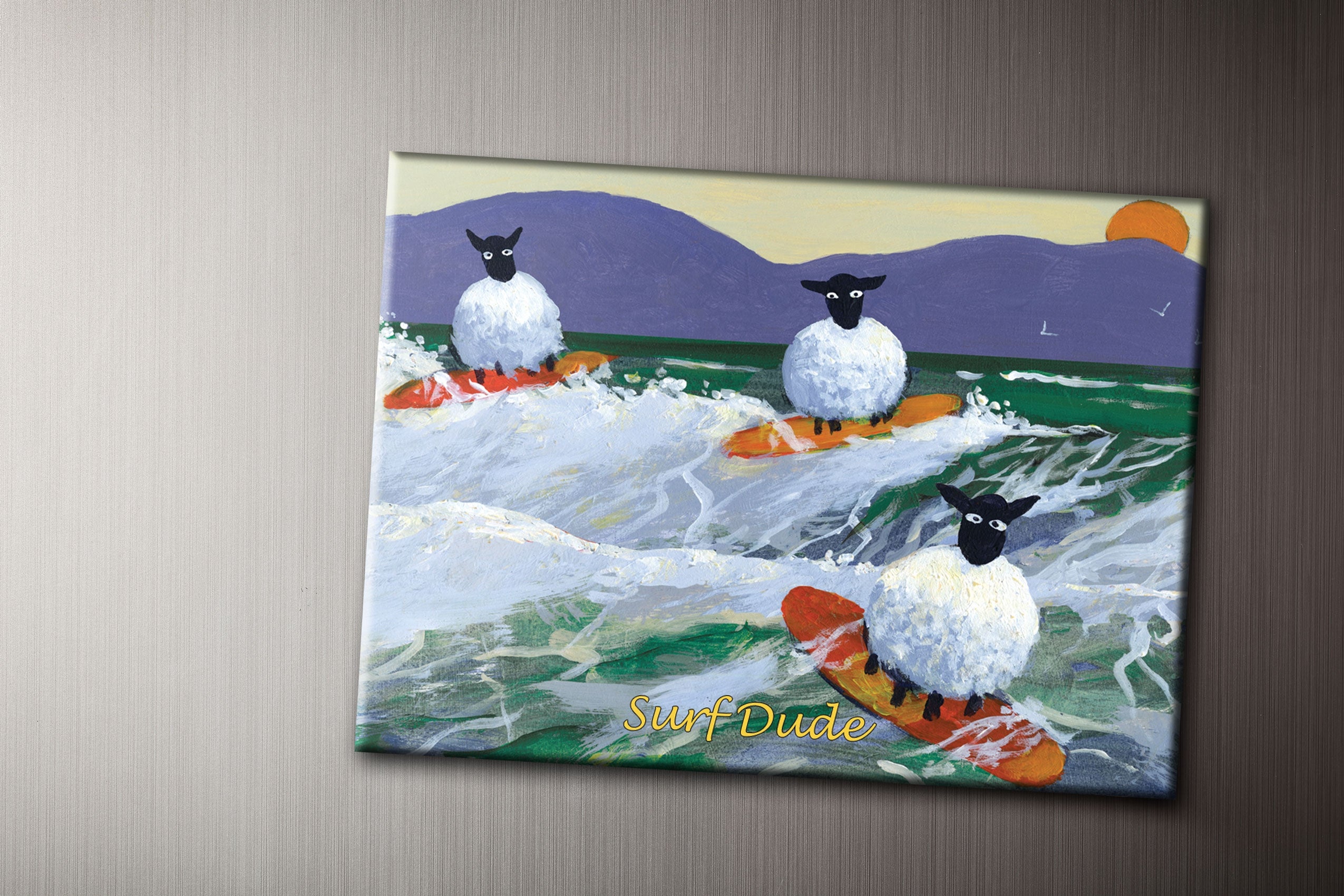 Surfin' Dude Fridge Magnet