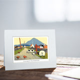Evening At The Waterhole Greeting Card
