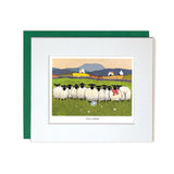 Card with mount sheep support Manchester United