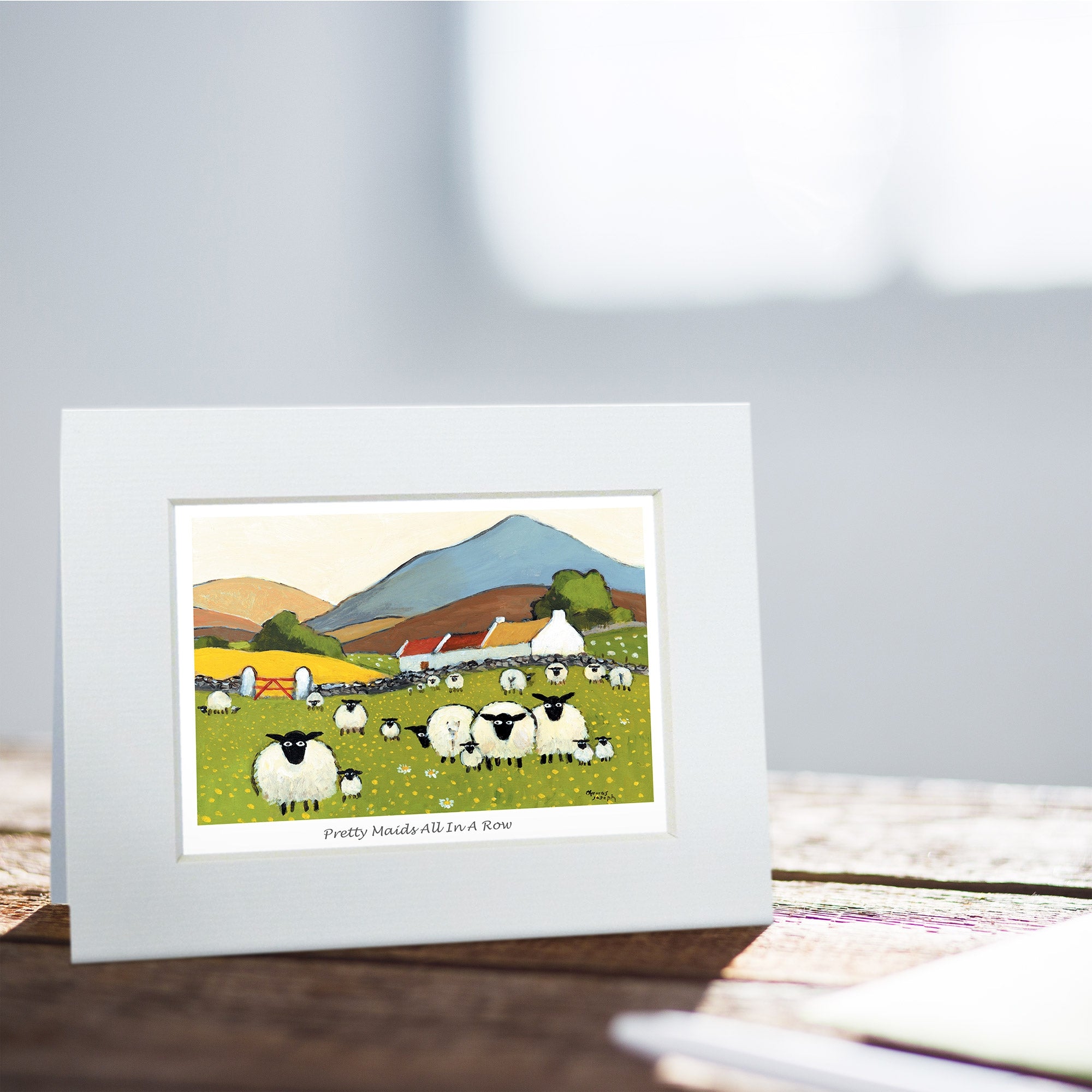 Pretty Maids All In A Row Greeting Card