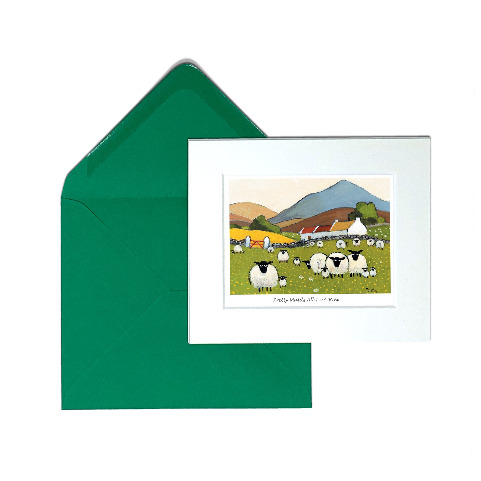 Pretty Maids All In A Row Greeting Card