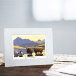 Highland Sunset Greeting Card