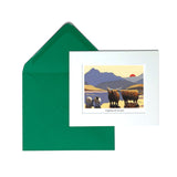 Highland Sunset Greeting Card