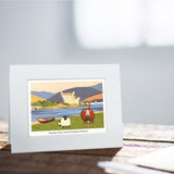 Family Day At Eilean Donan Greeting Card