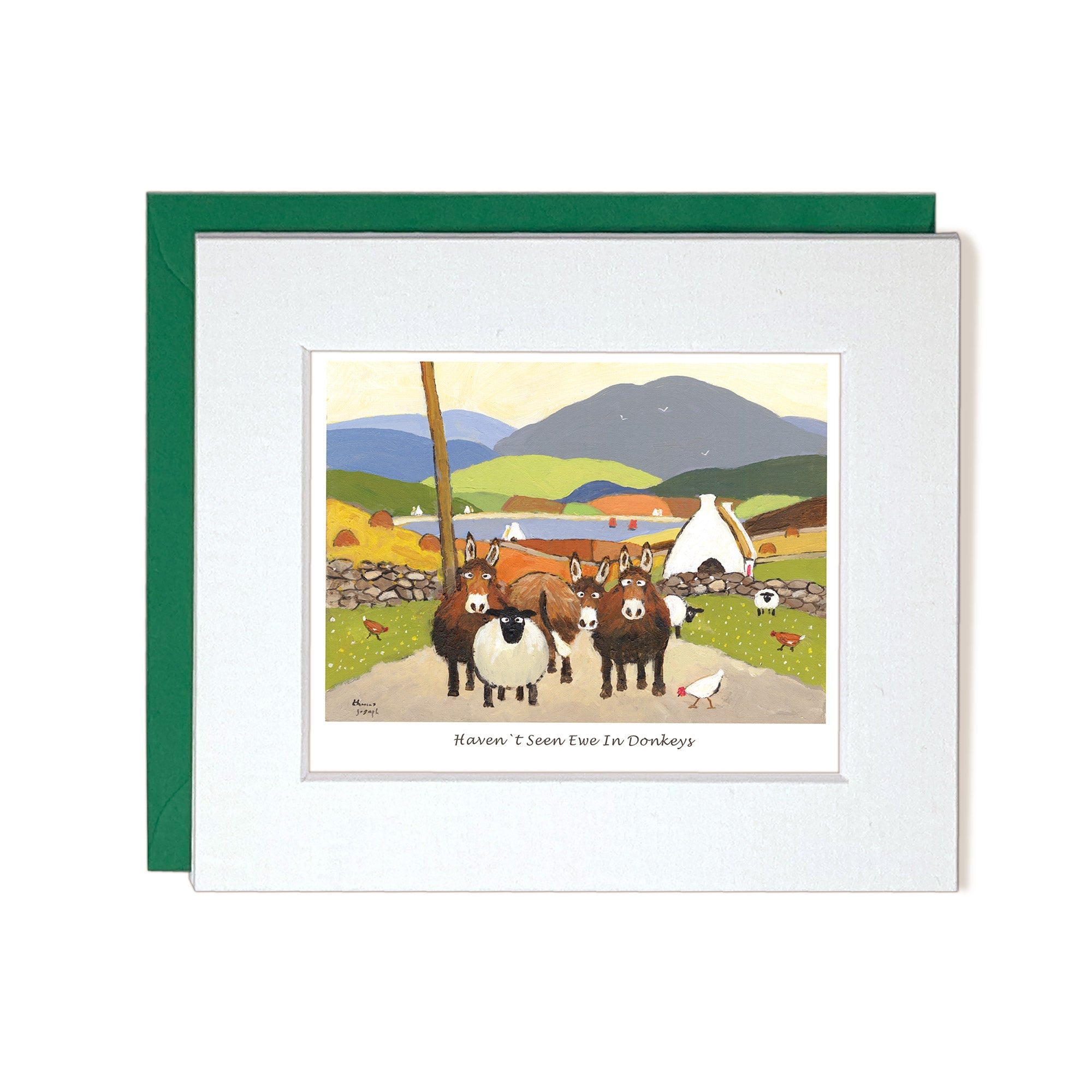 Envelope and Card farm animals catching up