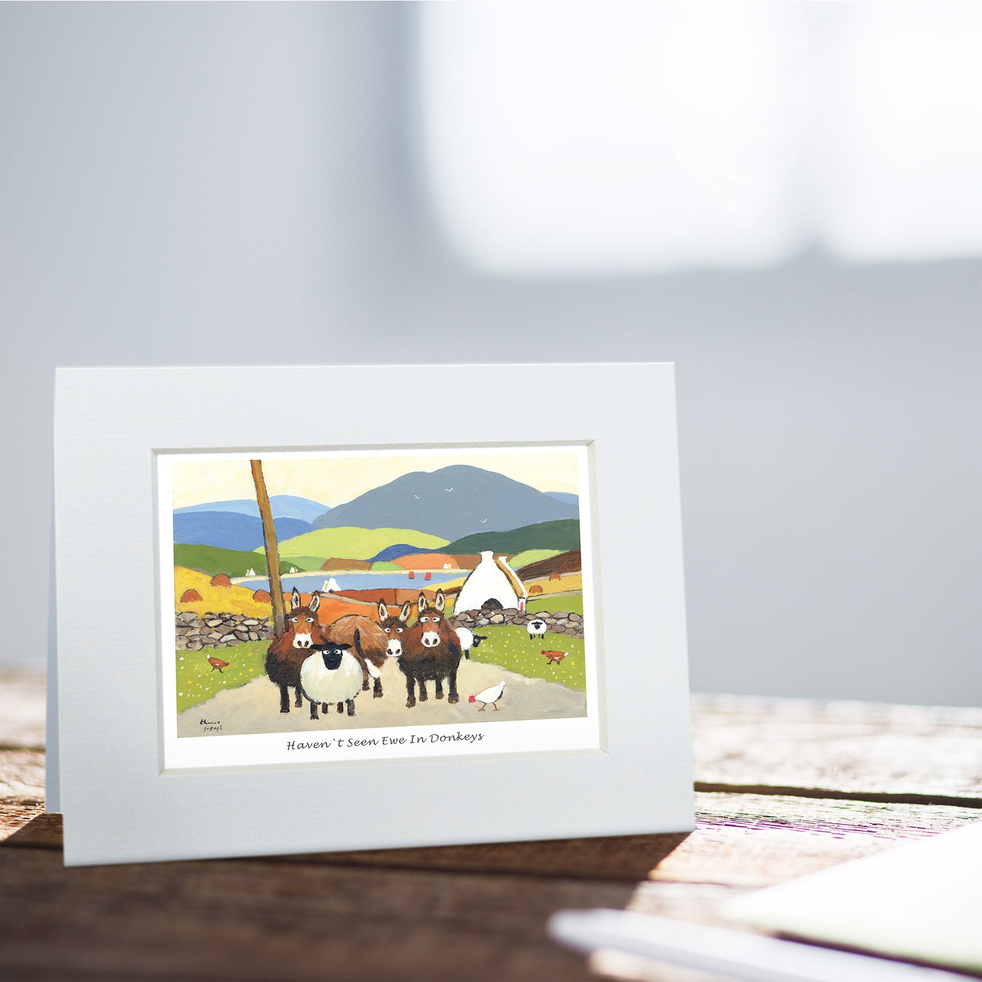 Haven't Seen Ewe In Donkeys Greeting Card